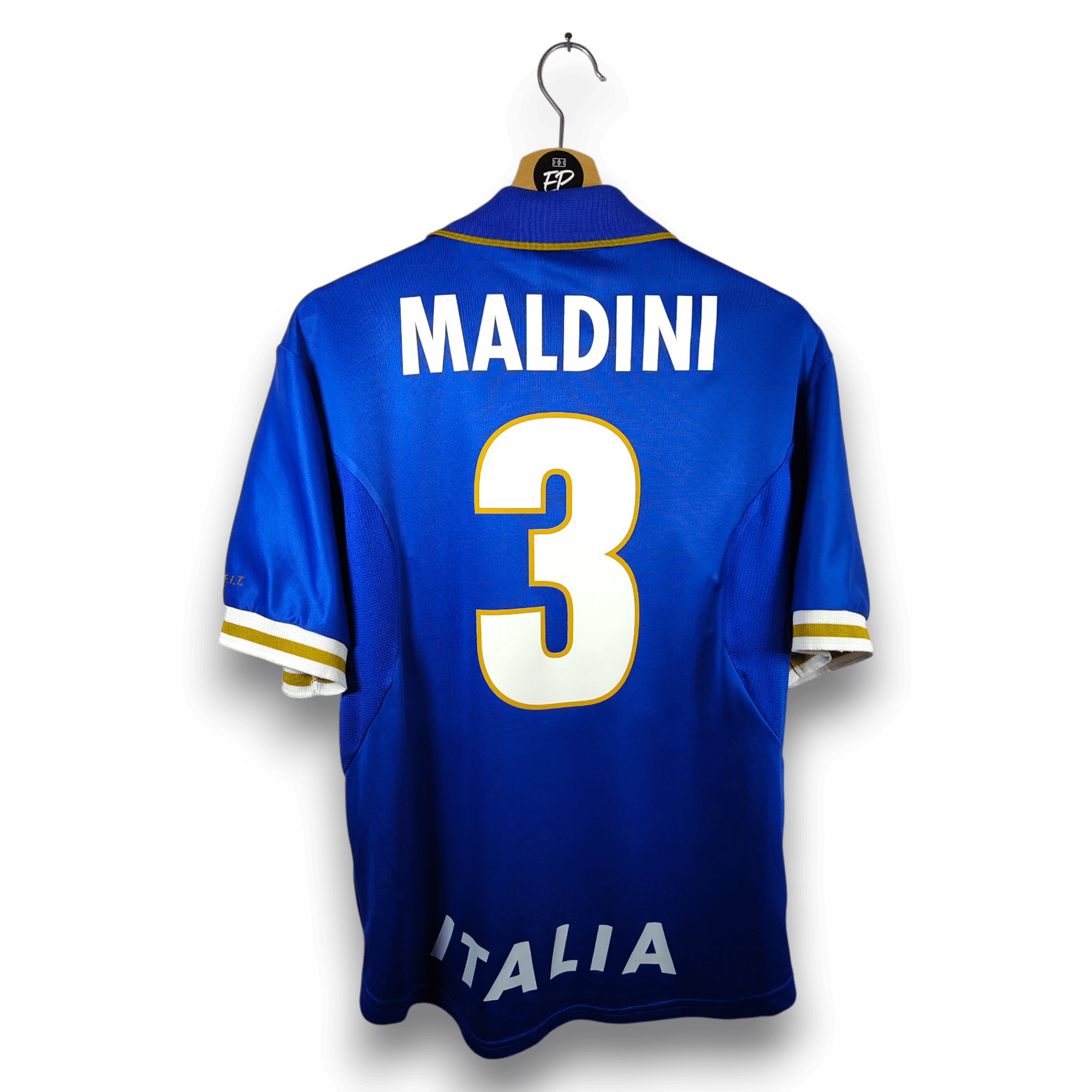 1996 - 97 Italy Home Shirt Maldini 3 - 8.5/10 - (M) - Eternal Pitch