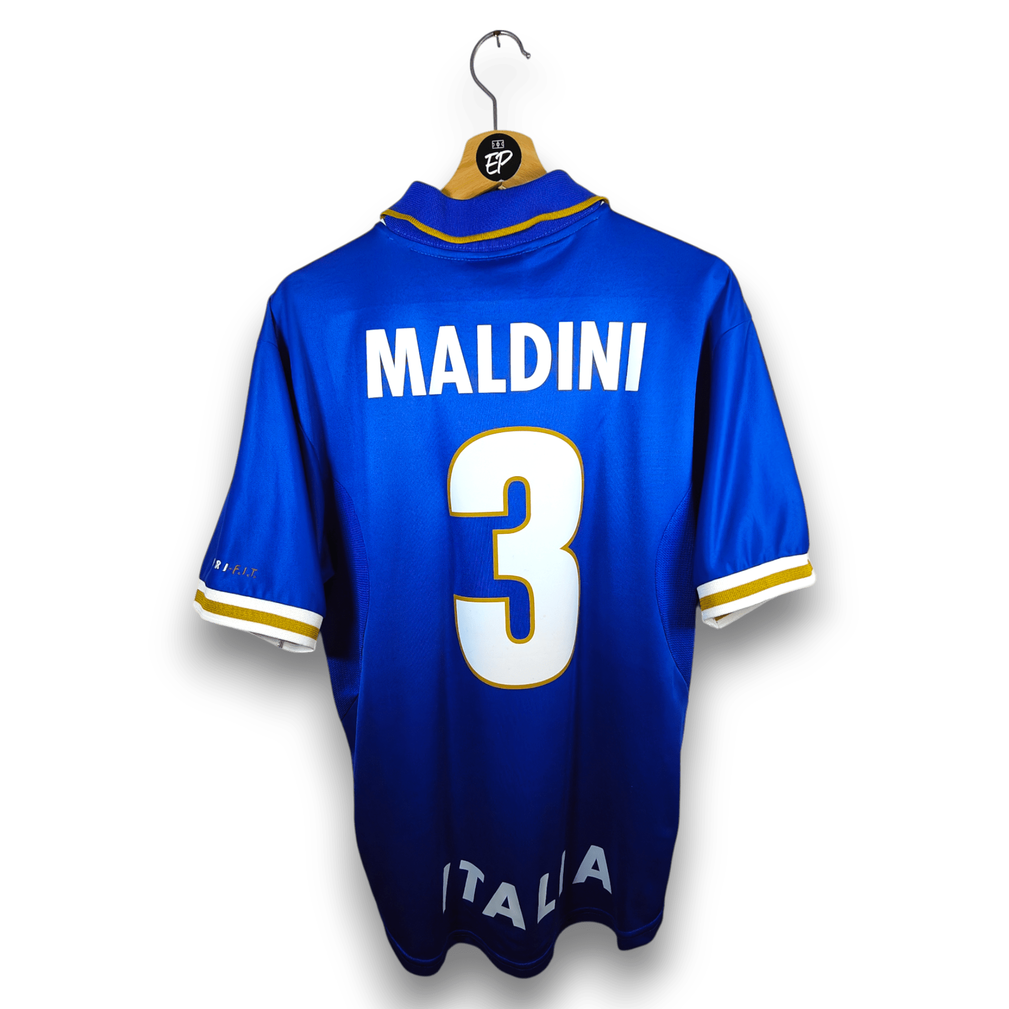1996 - 97 Italy Home Shirt Maldini 3 - 9.5/10 - (L) - Eternal Pitch
