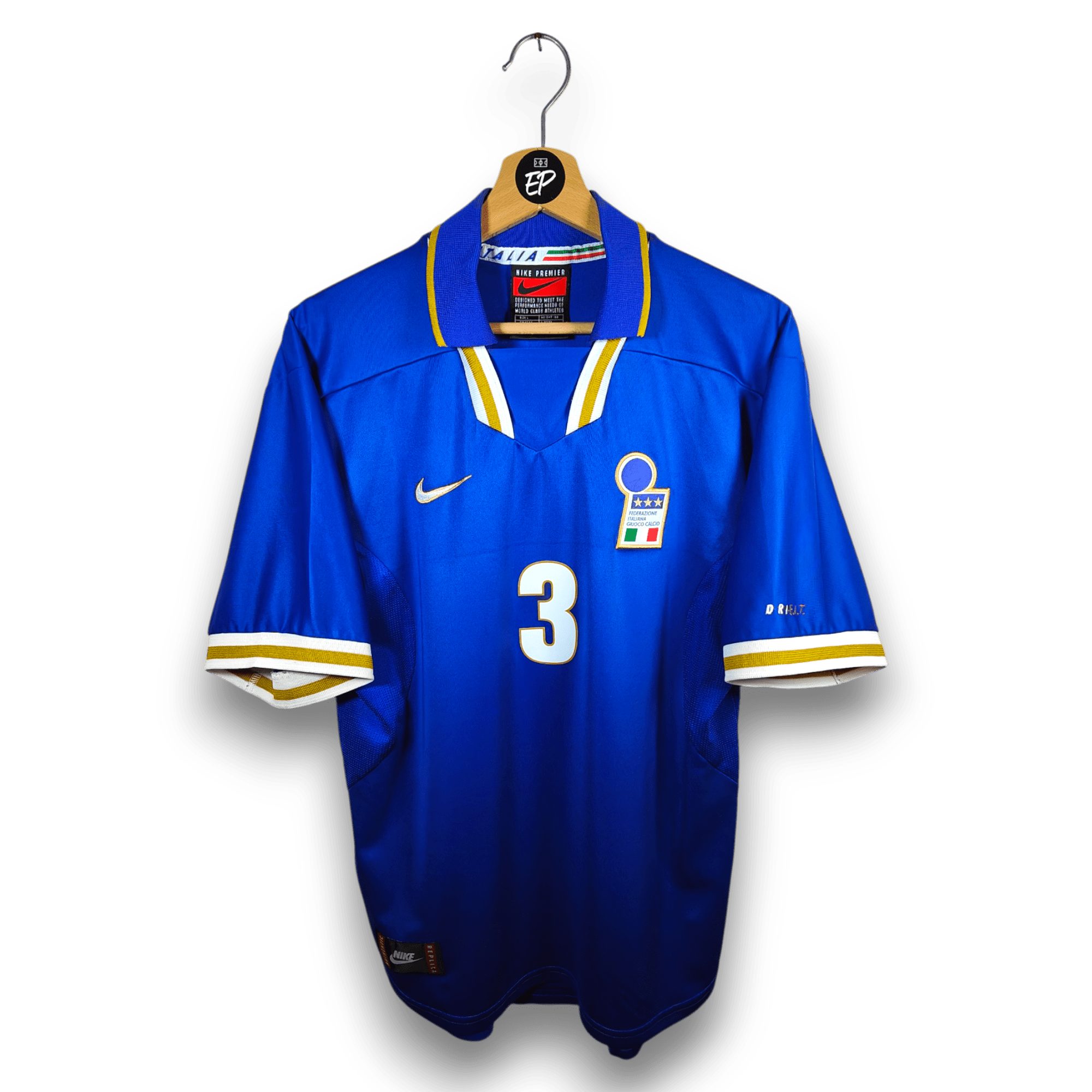 1996 - 97 Italy Home Shirt Maldini 3 - 9.5/10 - (L) - Eternal Pitch