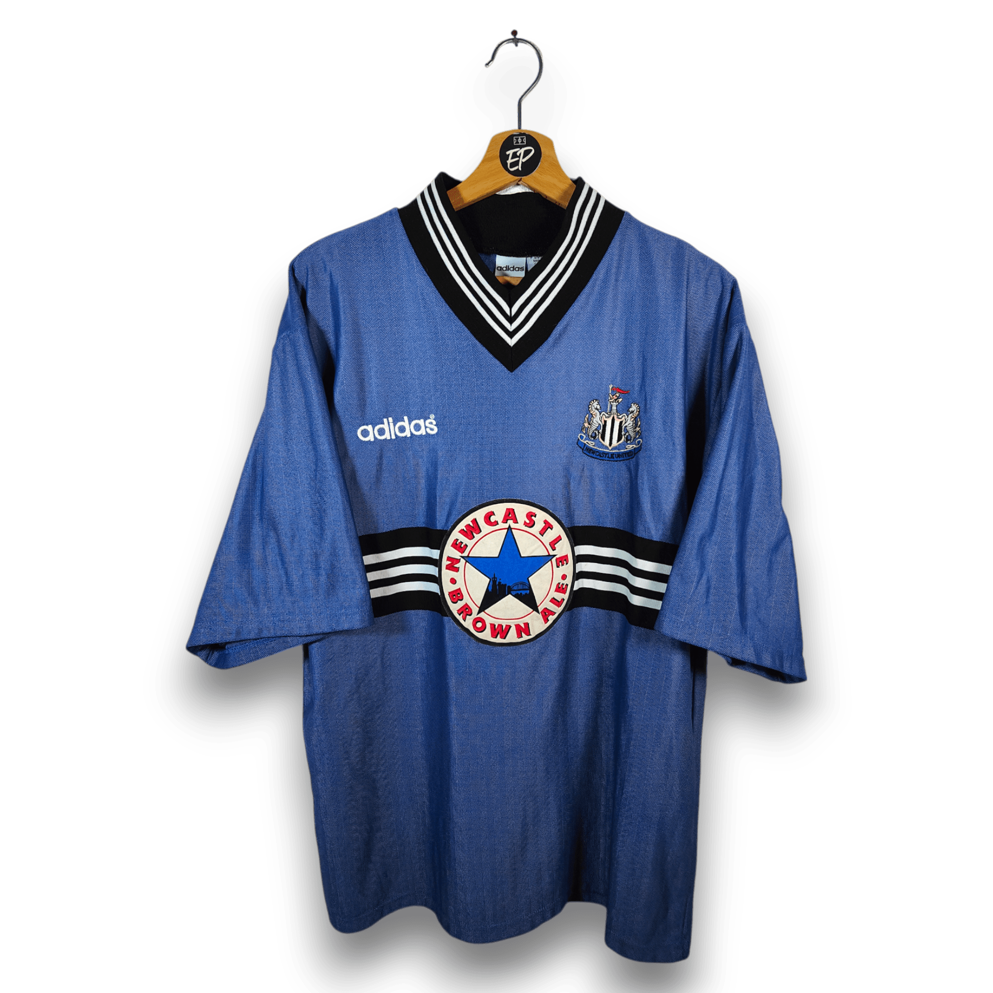 1996 - 97 Newcastle Away Shirt Shearer 9 - 8.5/10 - (XL) - Eternal Pitch