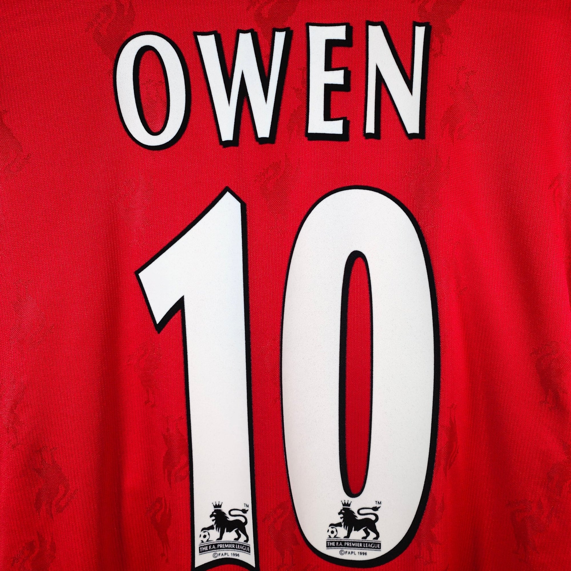 1996 - 98 Liverpool Home Shirt Owen 10 - 8.5/10 - (XL) - Eternal Pitch