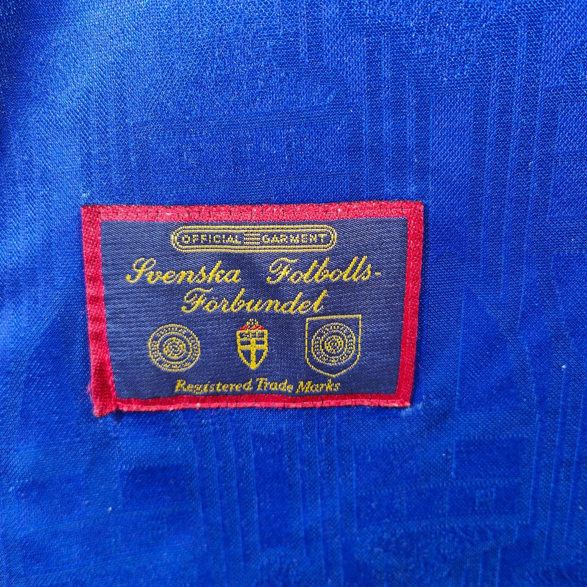 1996 - 98 Sweden Away Shirt Larsson 7 - 8/10 - (M) - Eternal Pitch