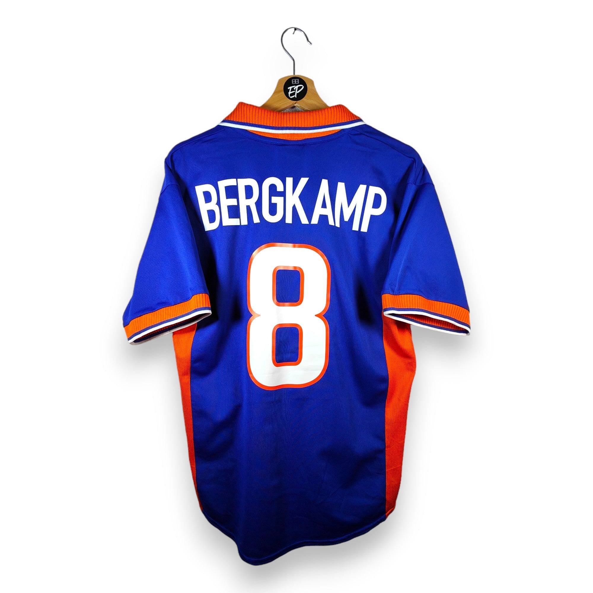 1997 - 98 Netherlands Away Shirt Bergkamp 8 (M) - Eternal Pitch