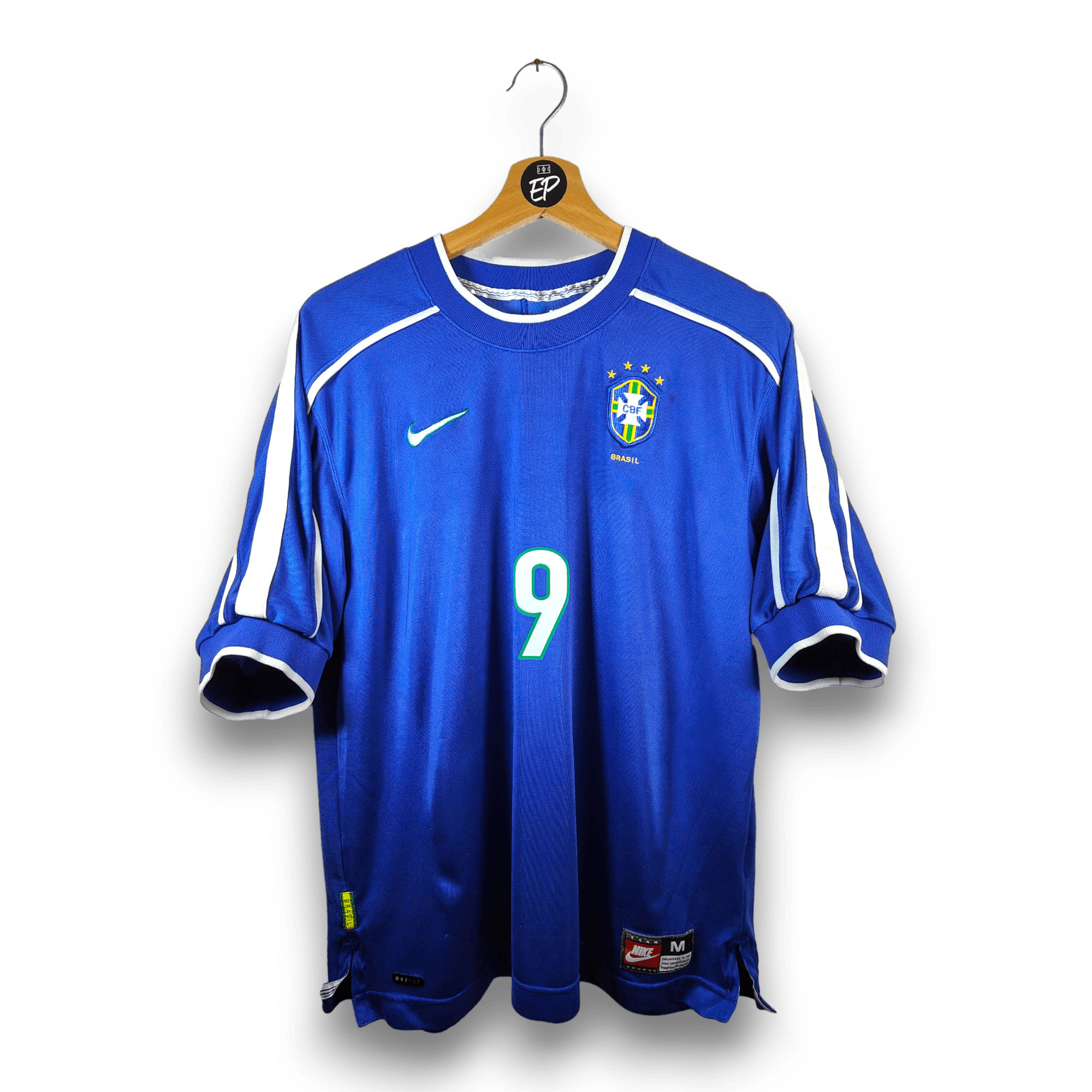 1998 - 00 Brazil Away Shirt Ronaldo 9 (M) - Eternal Pitch