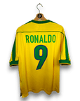1998 - 00 Brazil Home Shirt Ronaldo 9 - 7.5/10 - (M) - Eternal Pitch