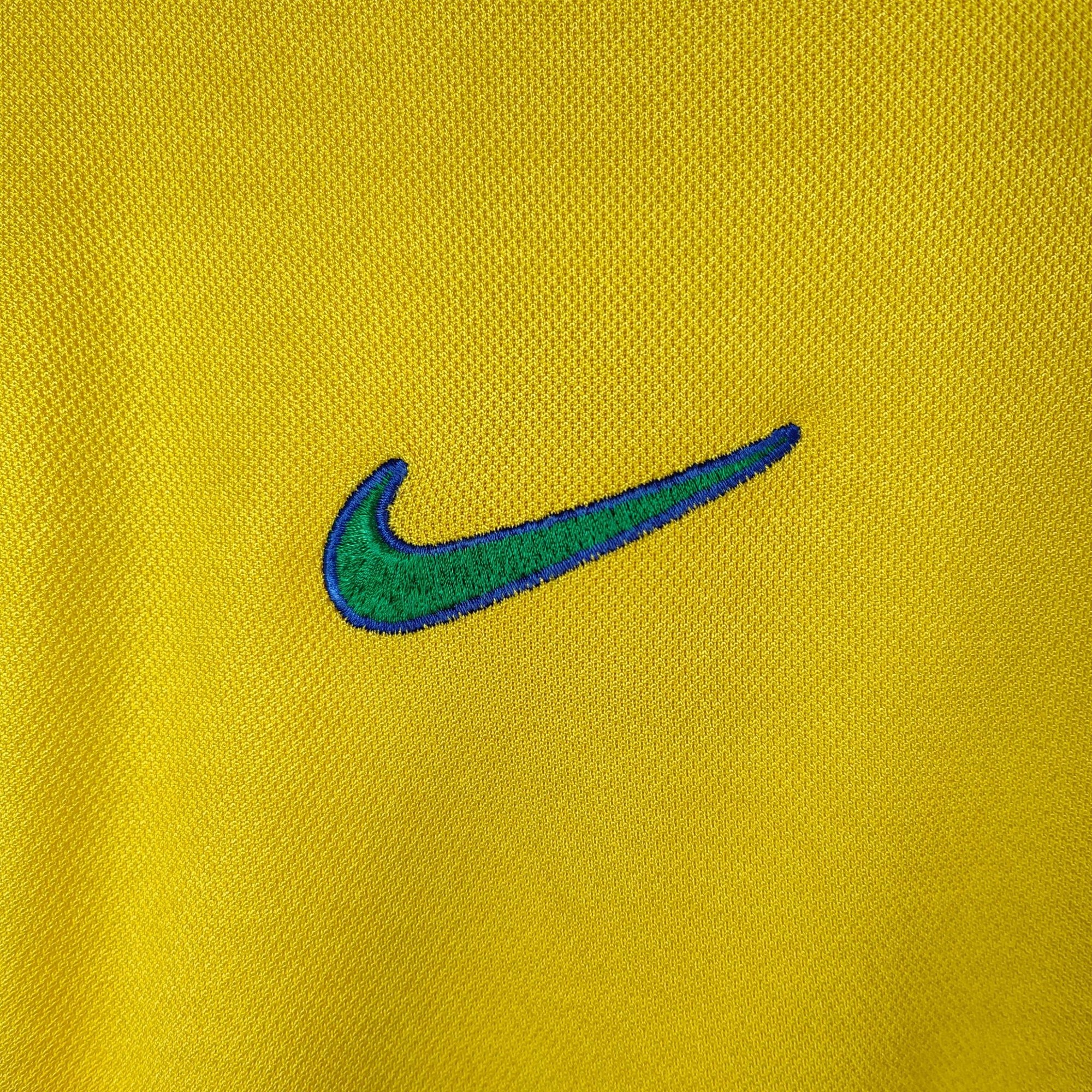 1998 - 00 Brazil Home Shirt Ronaldo 9 - 7.5/10 - (M) - Eternal Pitch