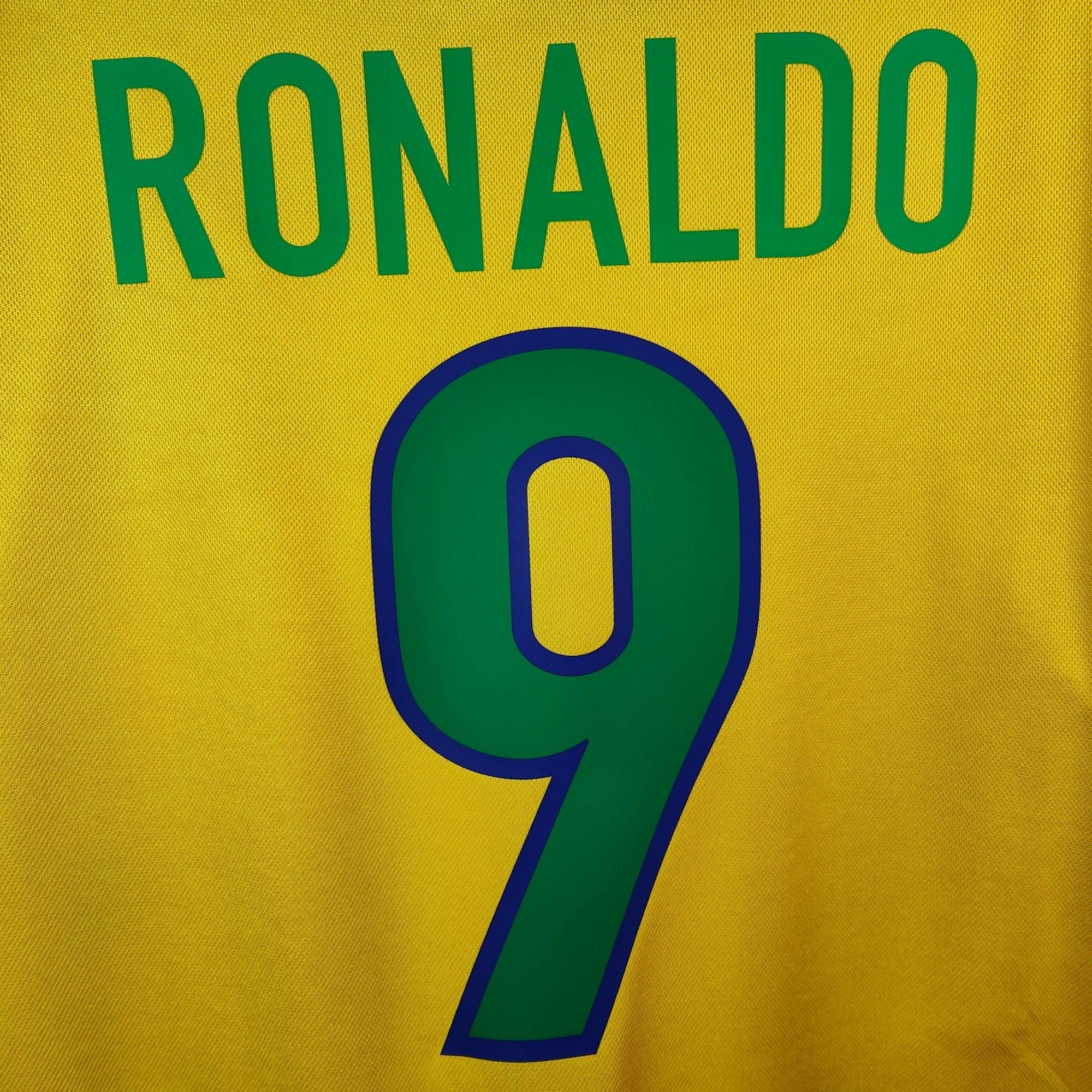 1998 - 00 Brazil Home Shirt Ronaldo 9 - 7.5/10 - (M) - Eternal Pitch