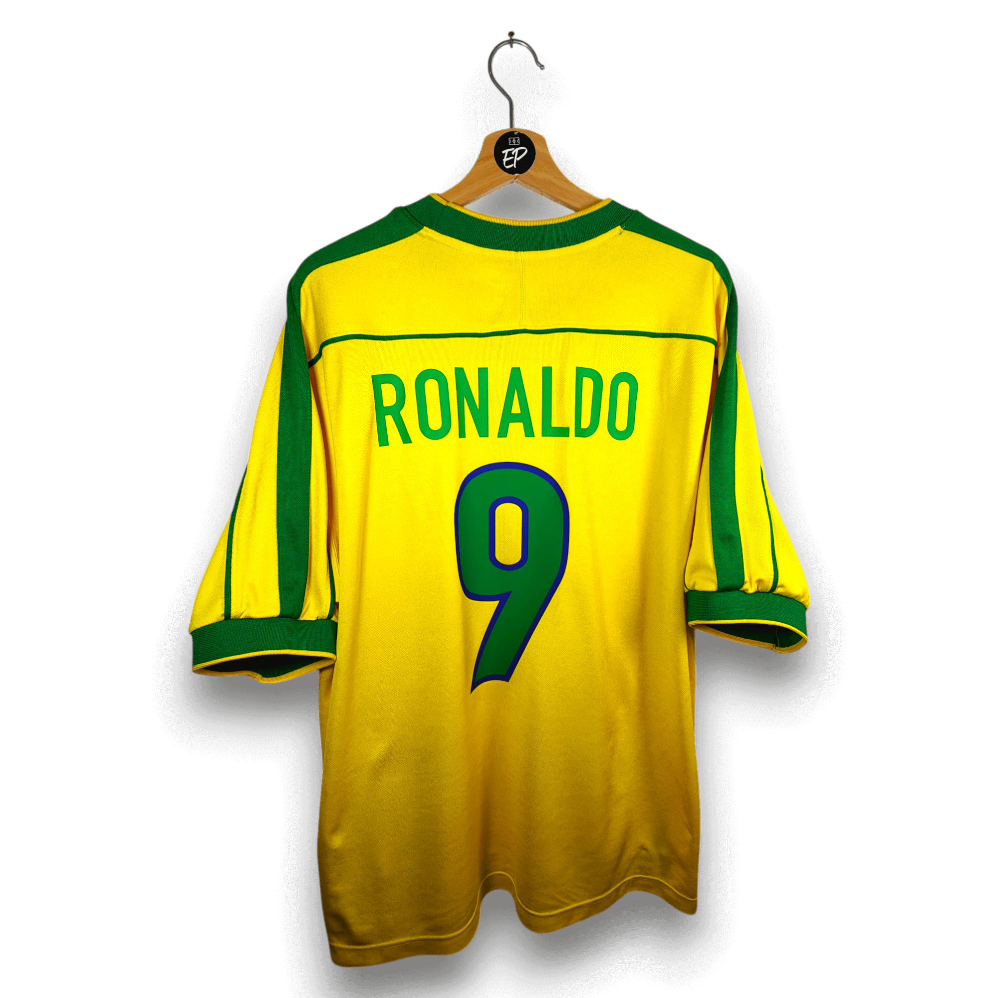 1998 - 00 Brazil Home Shirt Ronaldo 9 - 8.5/10 - (XL) - Eternal Pitch