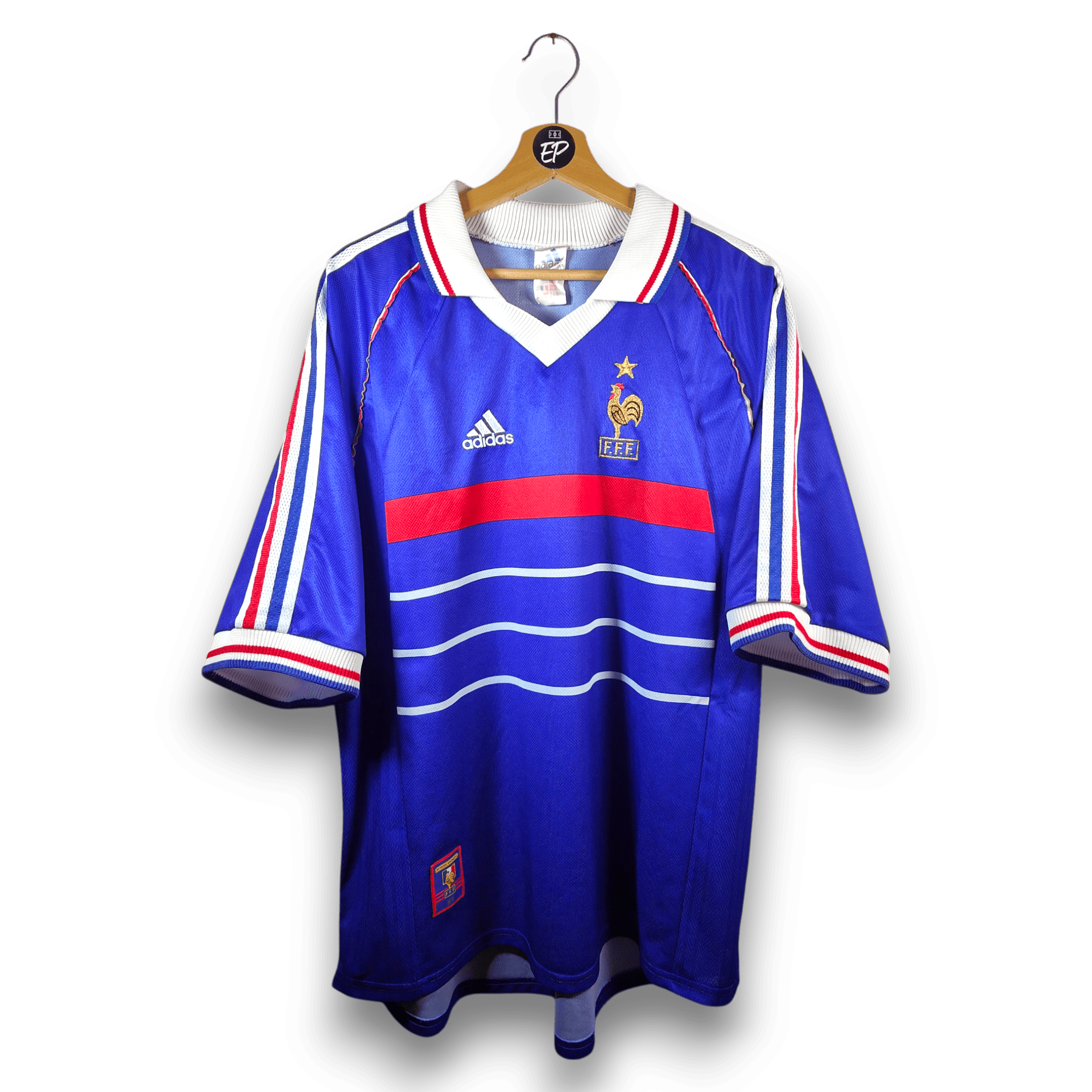 1998 - 00 France Home Shirt - 9.5/10 - (XL) - Eternal Pitch