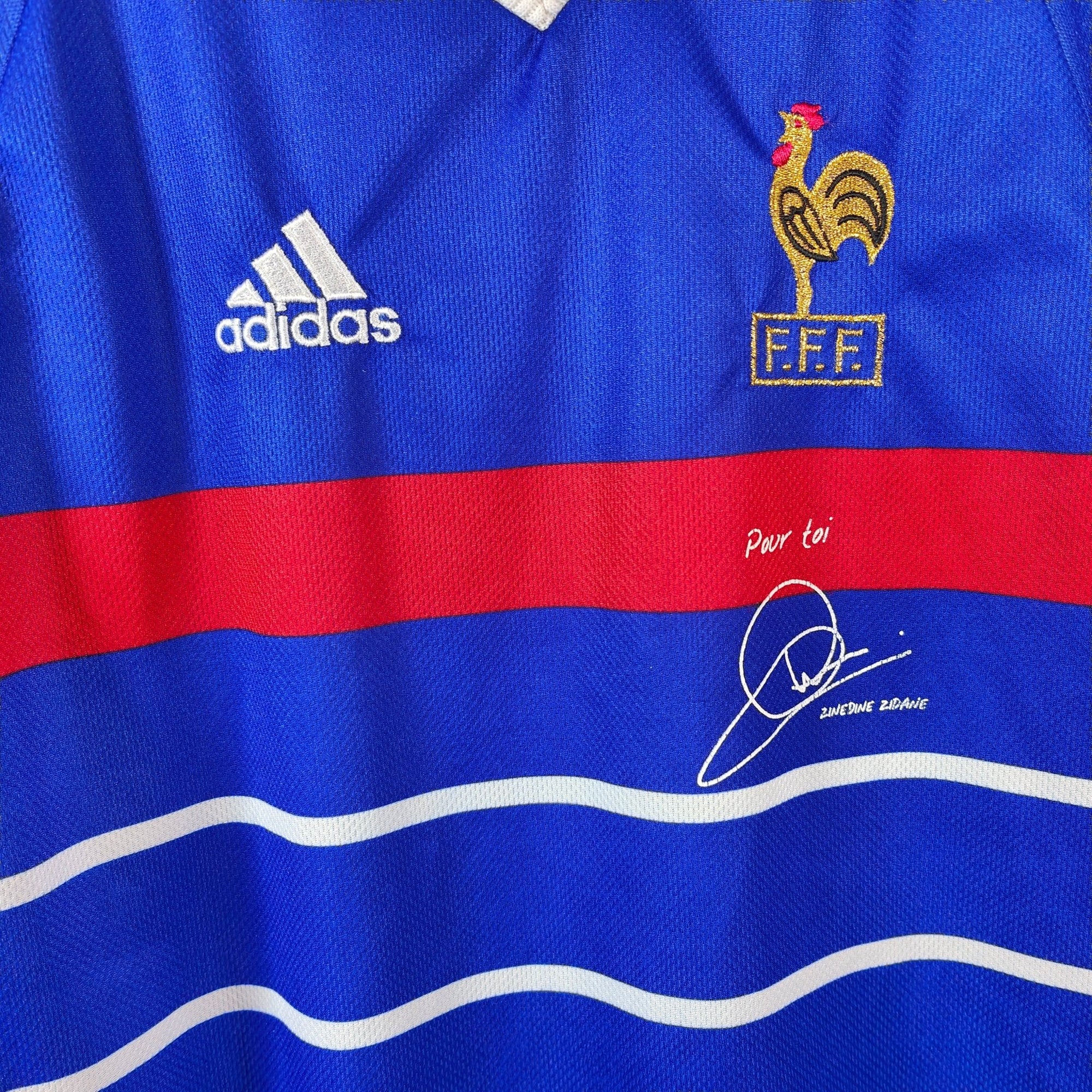 1998 - 00 France Home Shirt *Pour toi Zidane* - 9/10 - (XL) - Eternal Pitch