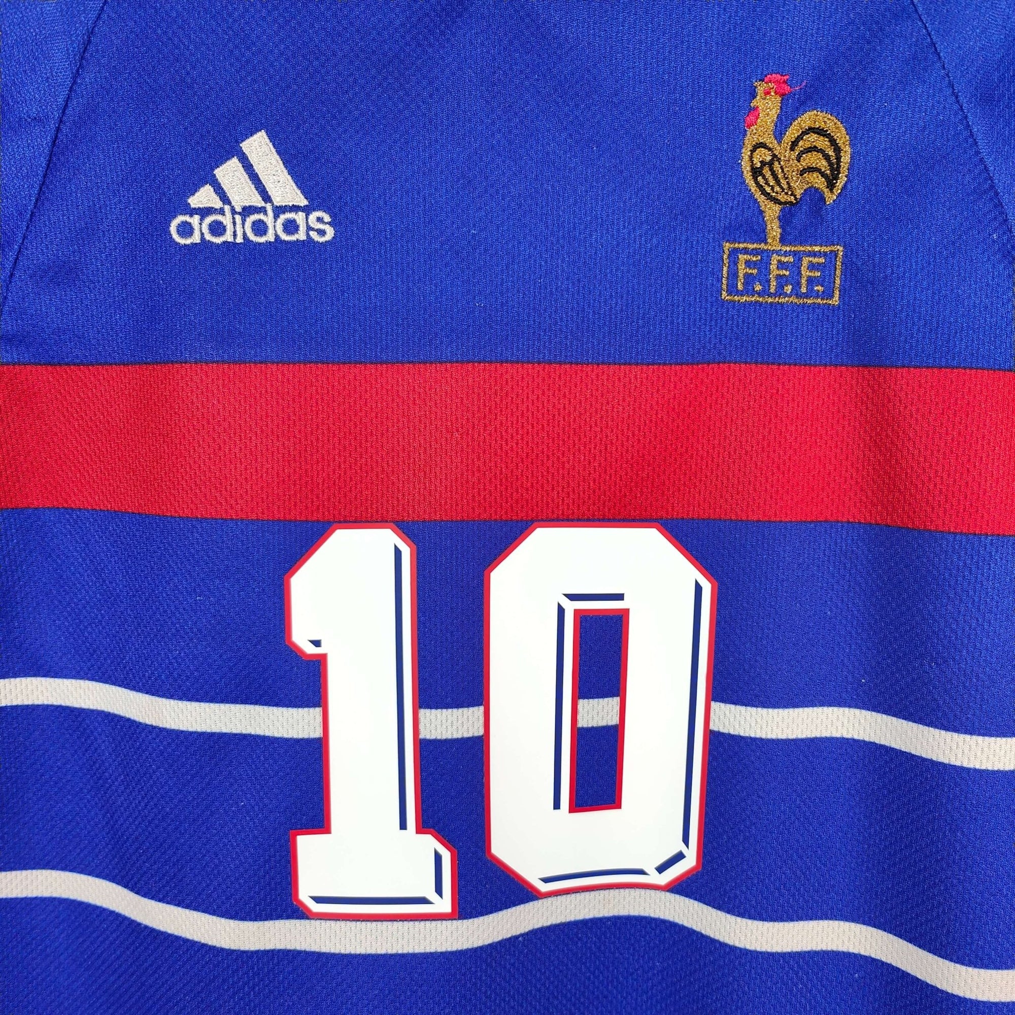 1998 - 00 France Home Shirt Zidane 10 - 8/10 - (XS) - Eternal Pitch