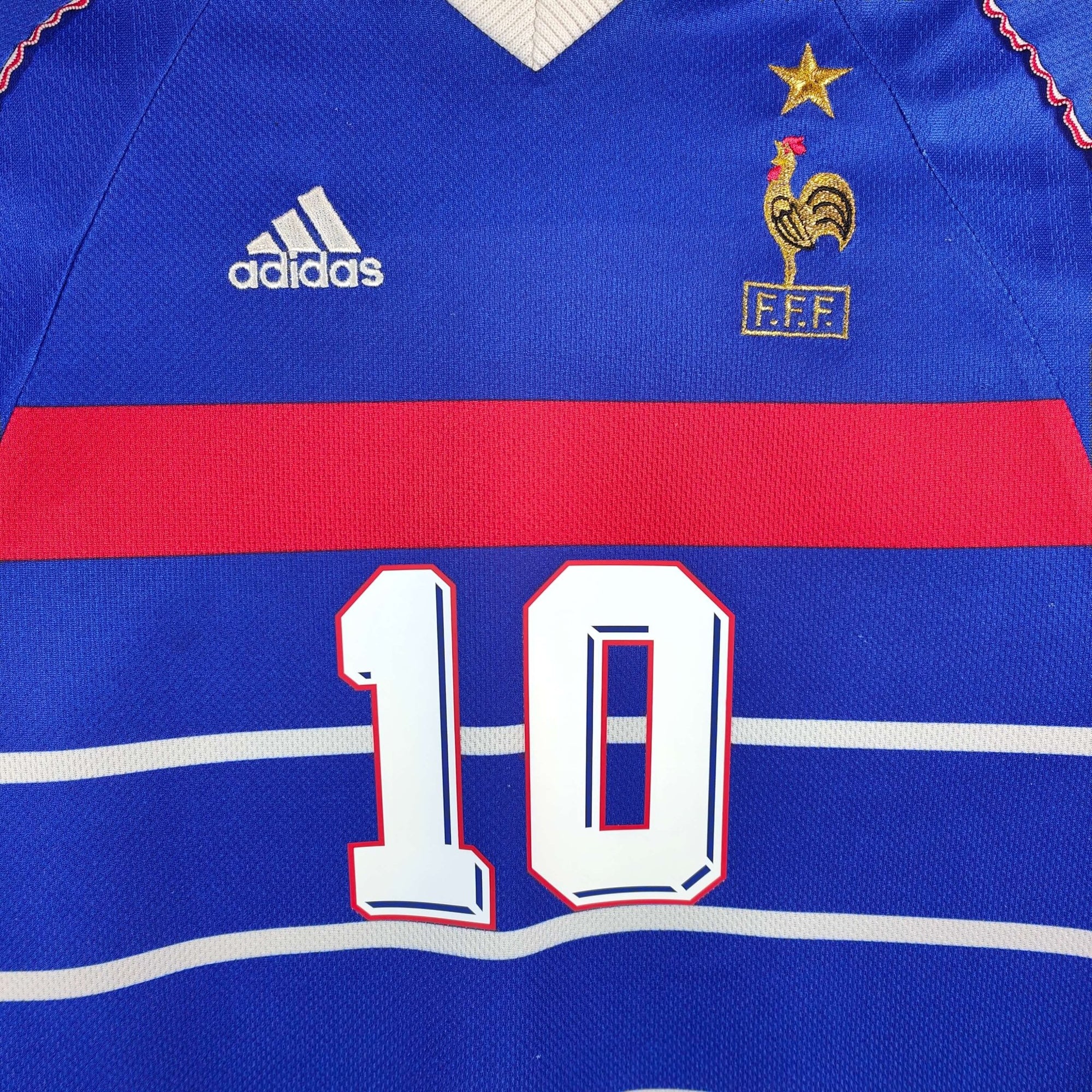 1998 - 00 France Home Shirt Zidane 10 - 8/10 - (XS) - Eternal Pitch