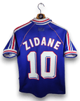 1998 - 00 France Home Shirt Zidane 10 - 8/10 - (XS) - Eternal Pitch