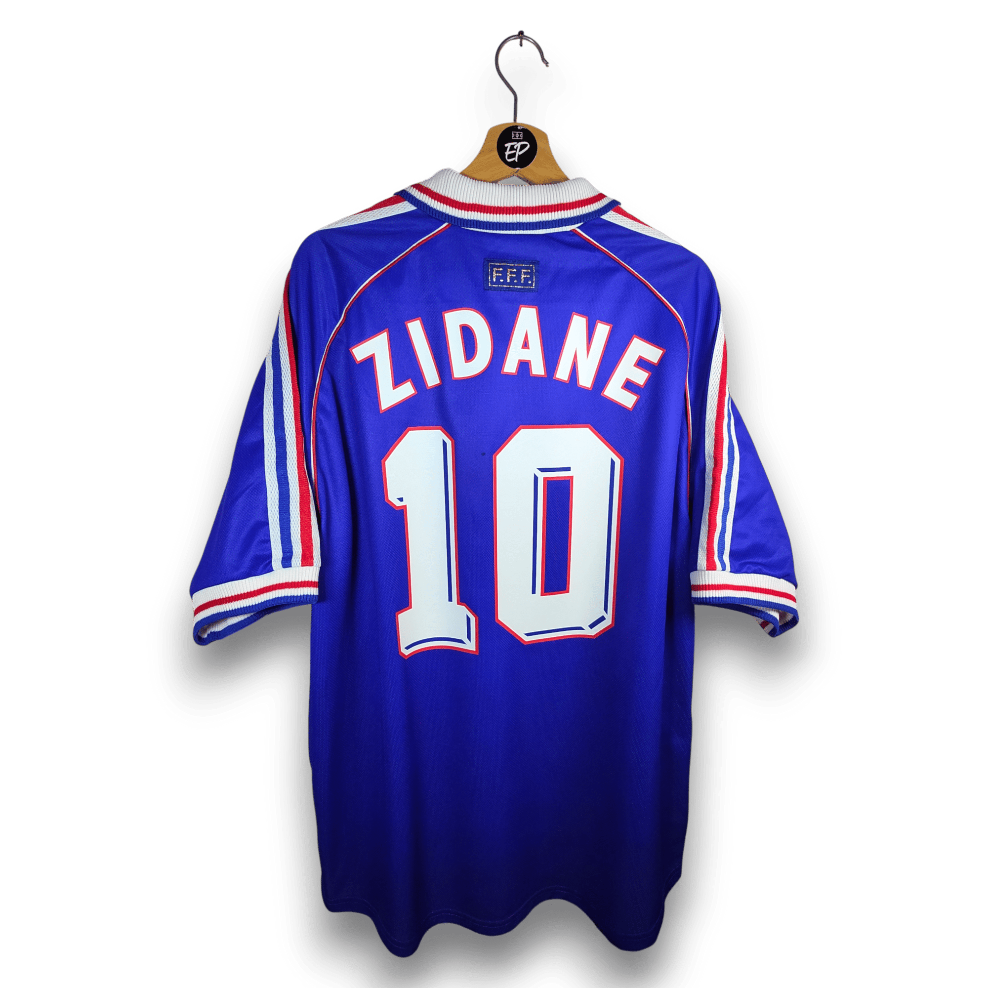 1998 - 00 France Home Shirt Zidane 10 - 8.5/10 - (XL) - Eternal Pitch