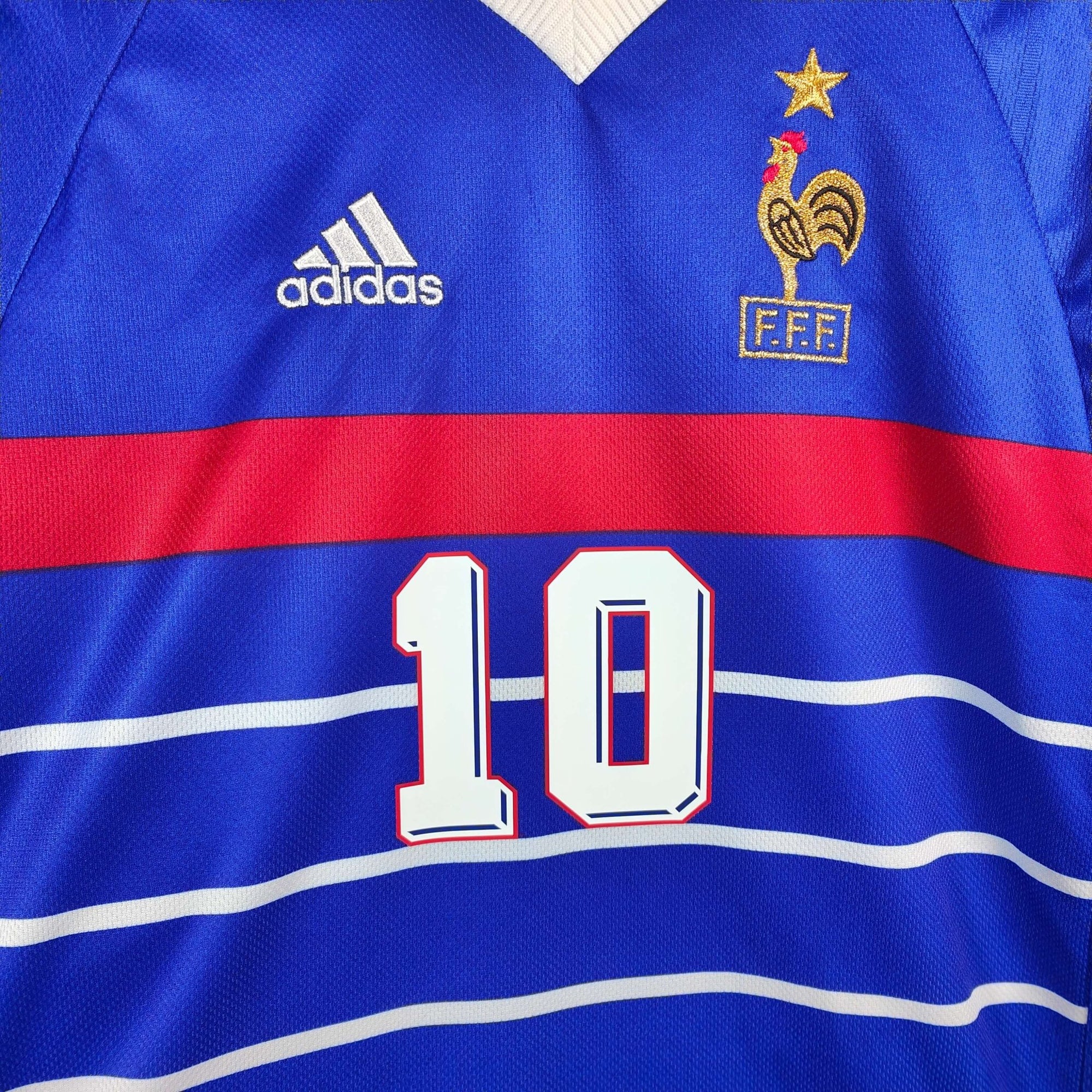 1998 - 00 France Home Shirt Zidane 10 - 8.5/10 - (XL) - Eternal Pitch