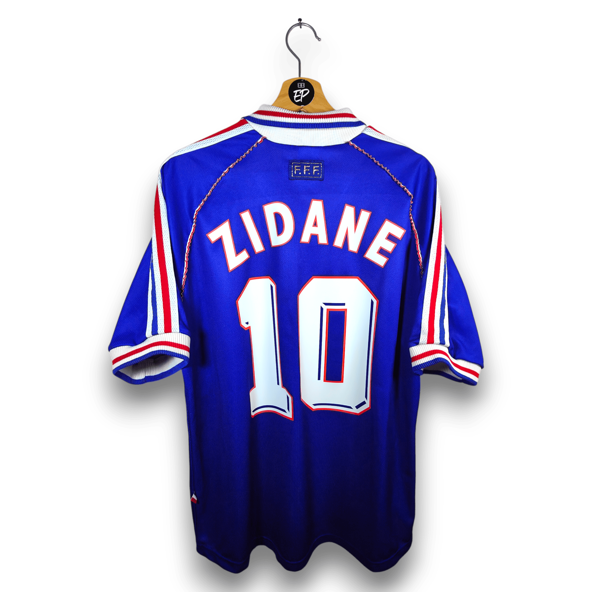 1998 - 00 France Home Shirt Zidane 10 - 9.5/10 - (L) - Eternal Pitch