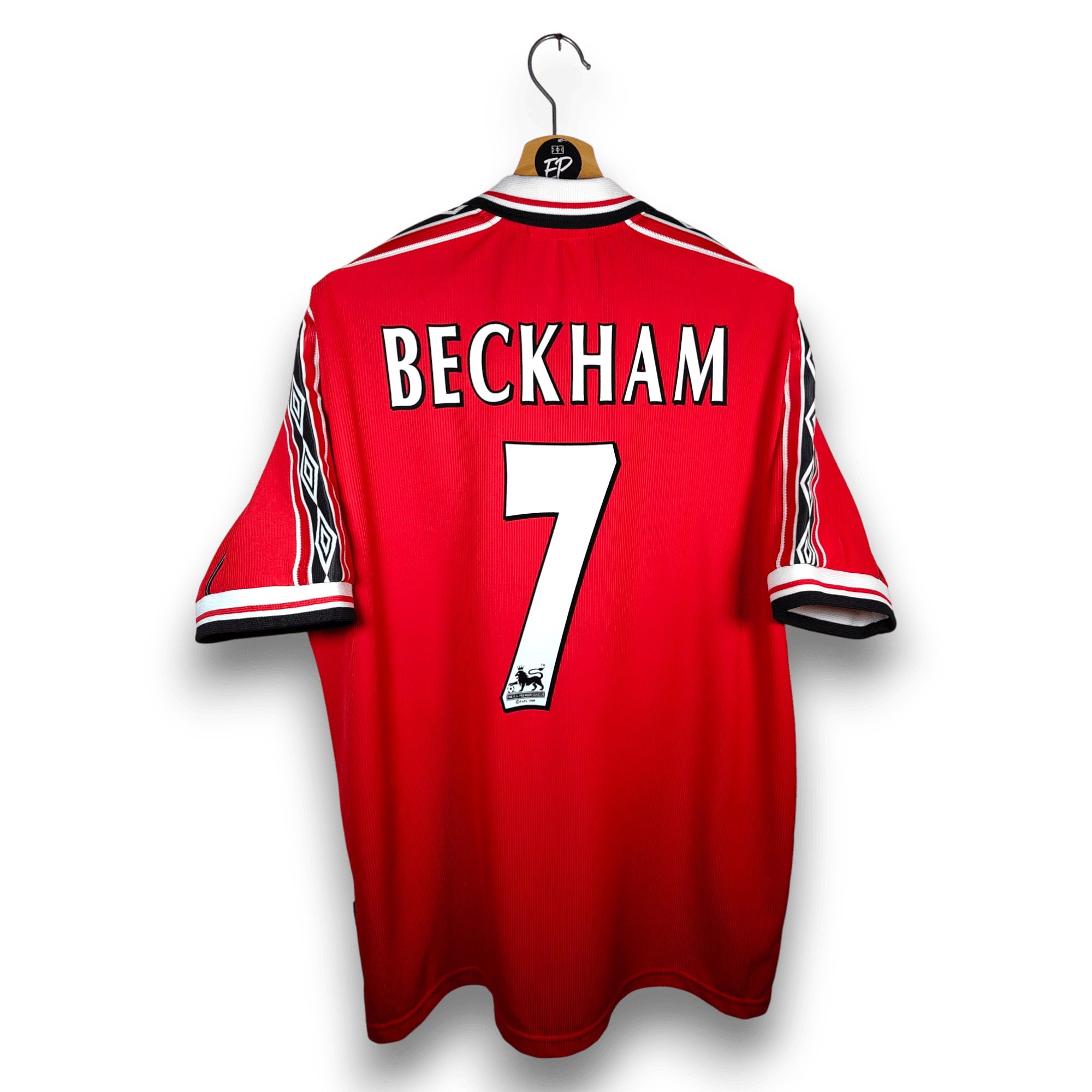 1998 - 00 Manchester United Home Shirt Beckham 7 - 8.5/10 - (XL) - Eternal Pitch