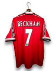 1998 - 00 Manchester United Home Shirt Beckham 7 - 8.5/10 - (XL) - Eternal Pitch