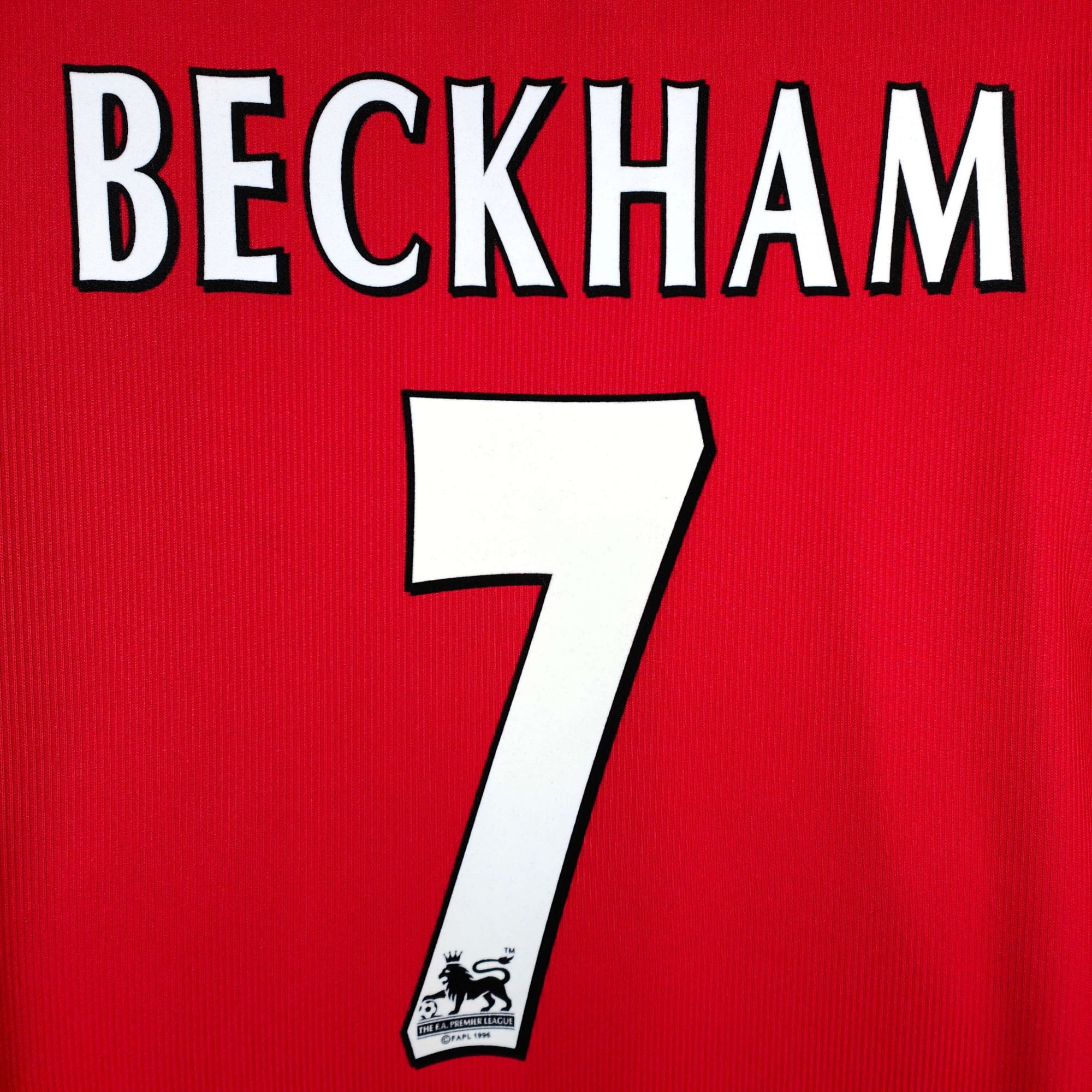 1998 - 00 Manchester United Home Shirt Beckham 7 - 8.5/10 - (XL) - Eternal Pitch