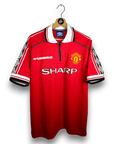 1998 - 00 Manchester United Home Shirt Beckham 7 - 8.5/10 - (XL) - Eternal Pitch