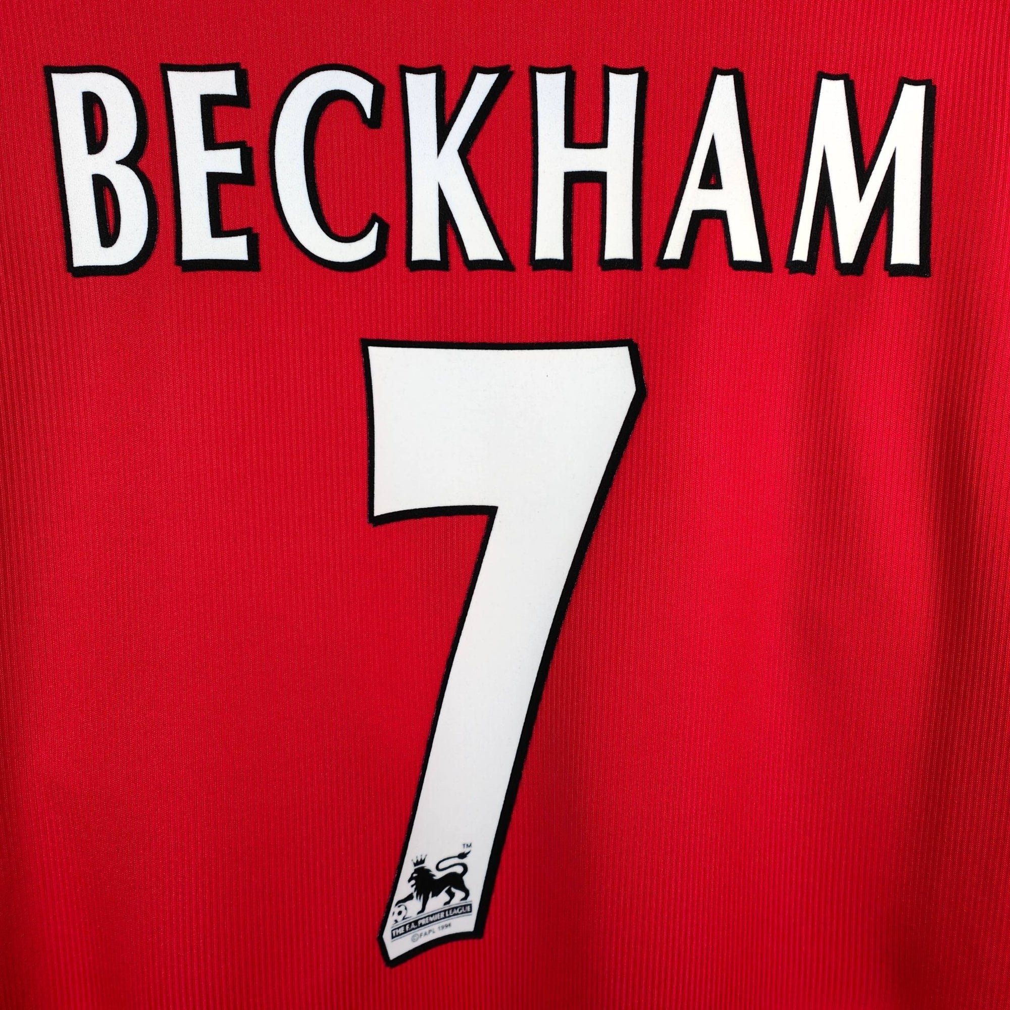 1998 - 00 Manchester United Home Shirt Beckham 7 - 9/10 - (L) - Eternal Pitch