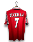 1998 - 00 Manchester United Home Shirt Beckham 7 - 9/10 - (L) - Eternal Pitch