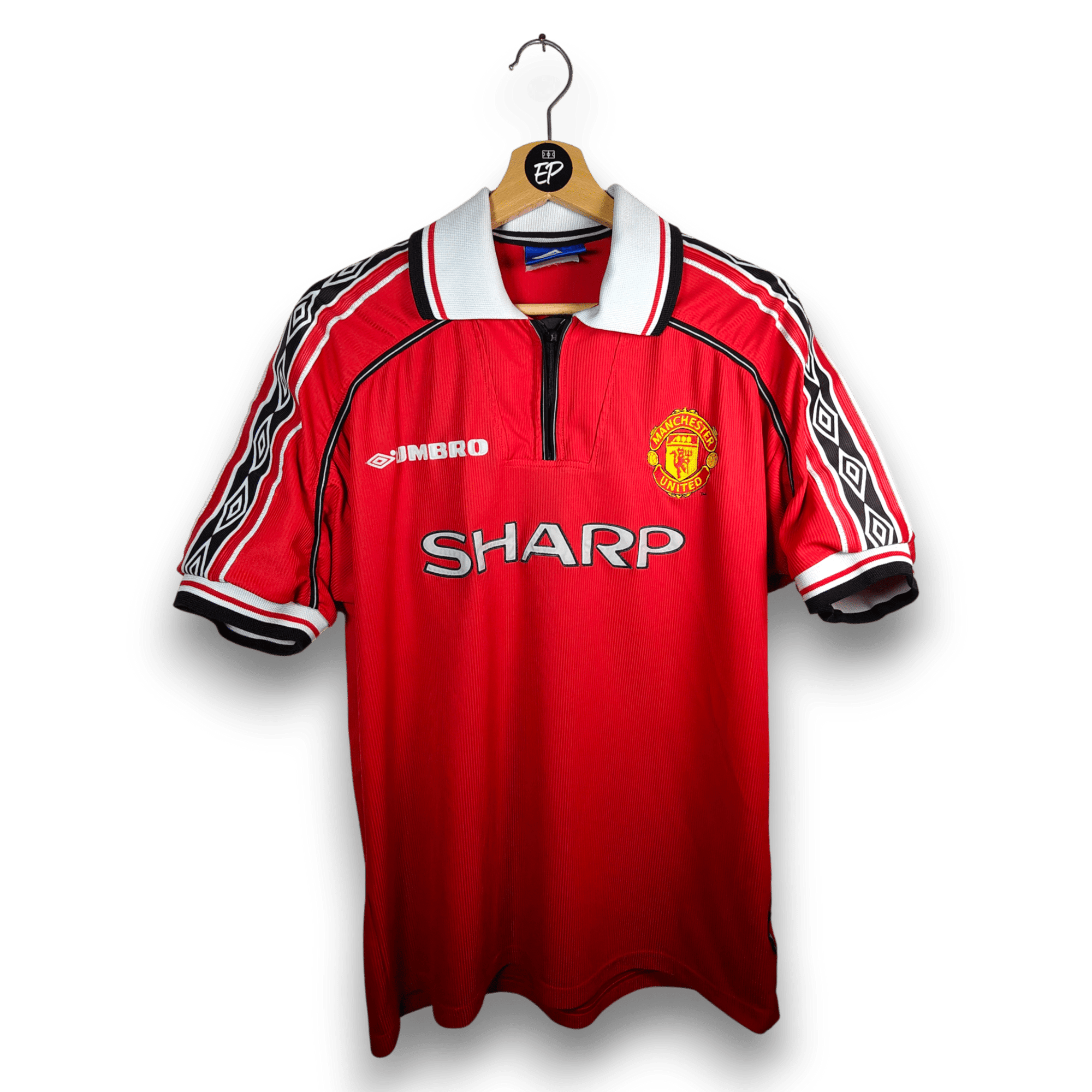 1998 - 00 Manchester United Home Shirt Beckham 7 - 9/10 - (L) - Eternal Pitch