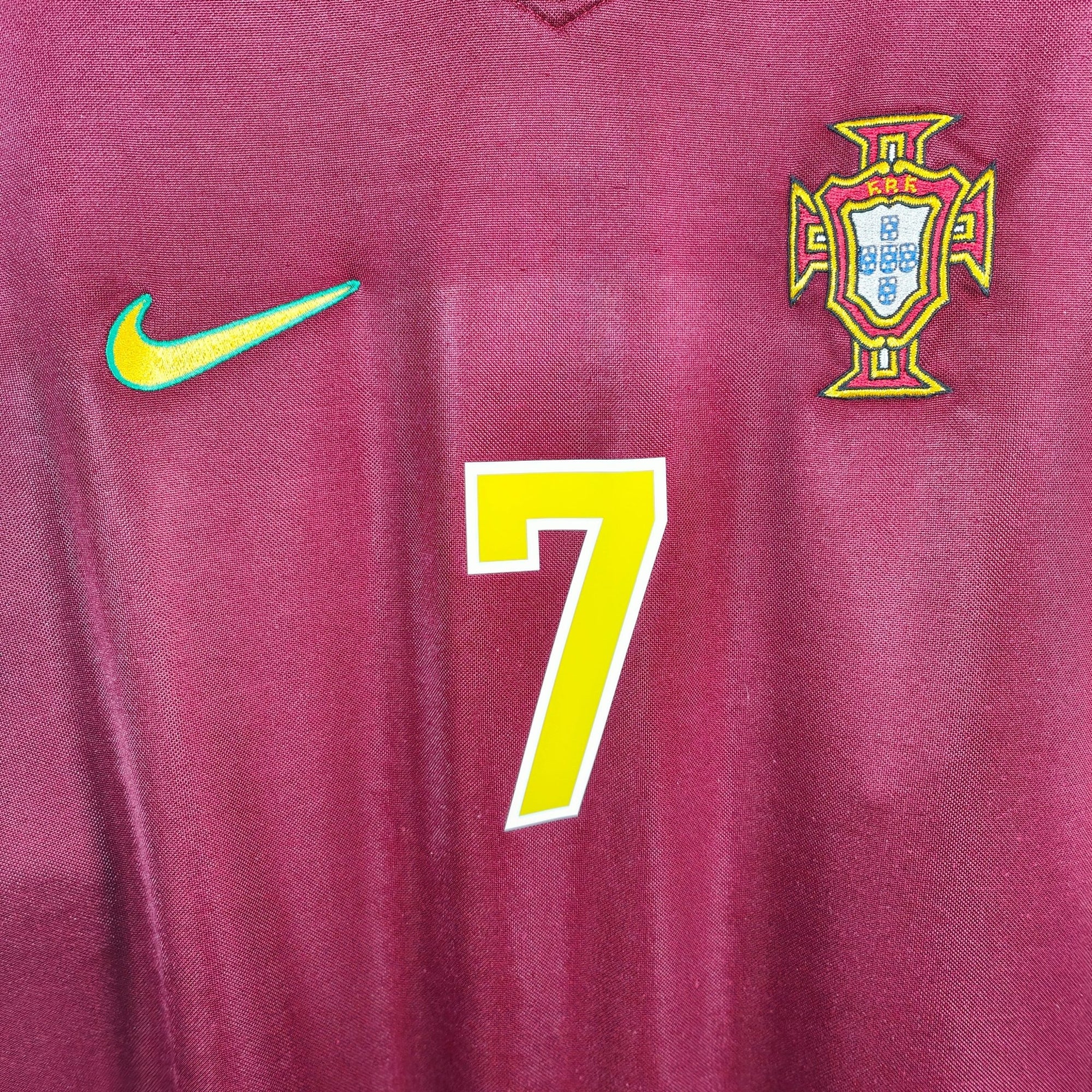 1998 - 00 Portugal Home Shirt Figo 7 - 7/10 - (L) - Eternal Pitch