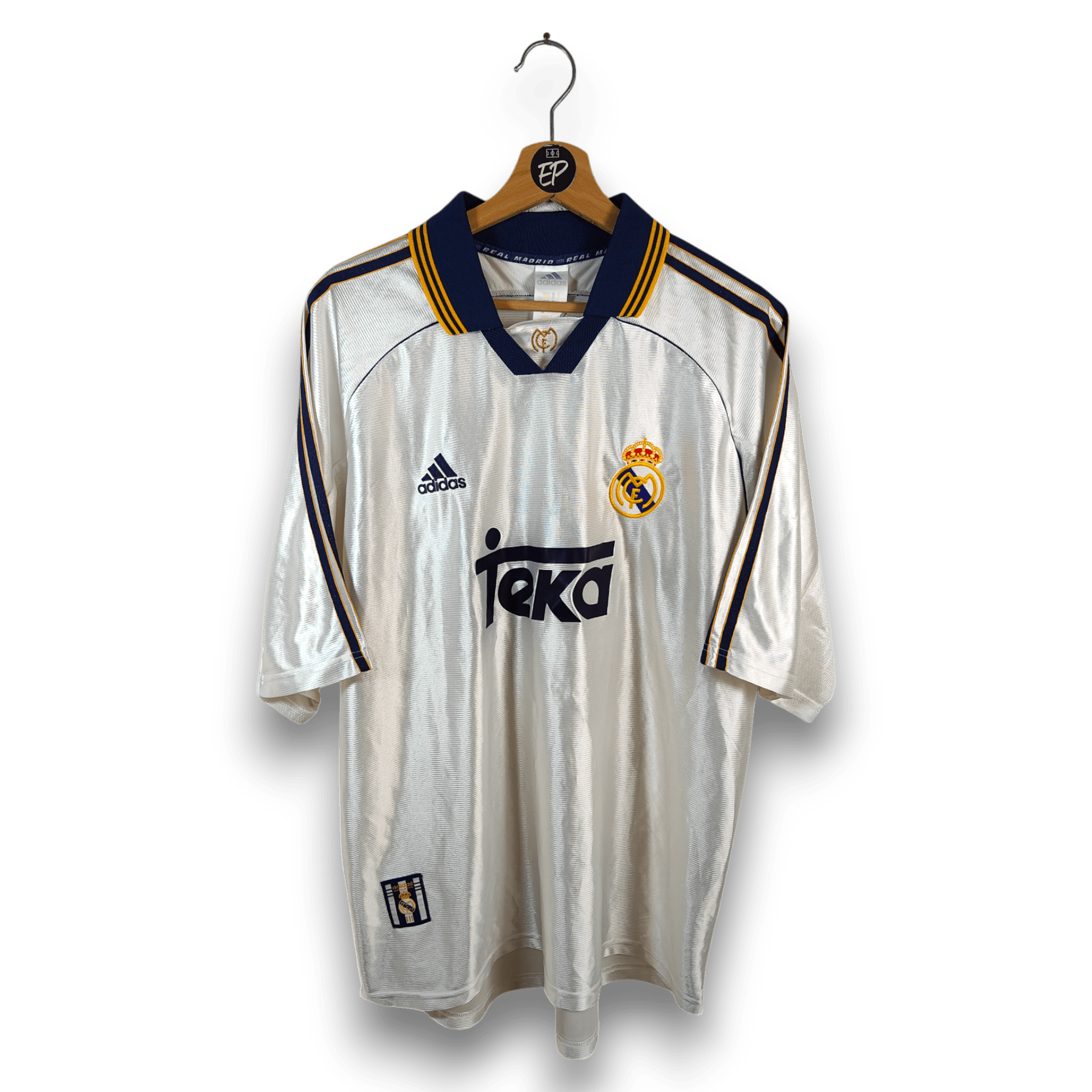 1998 - 00 Real Madrid Home Shirt Anelka 19 - 8.5/10 - (XL) - Eternal Pitch