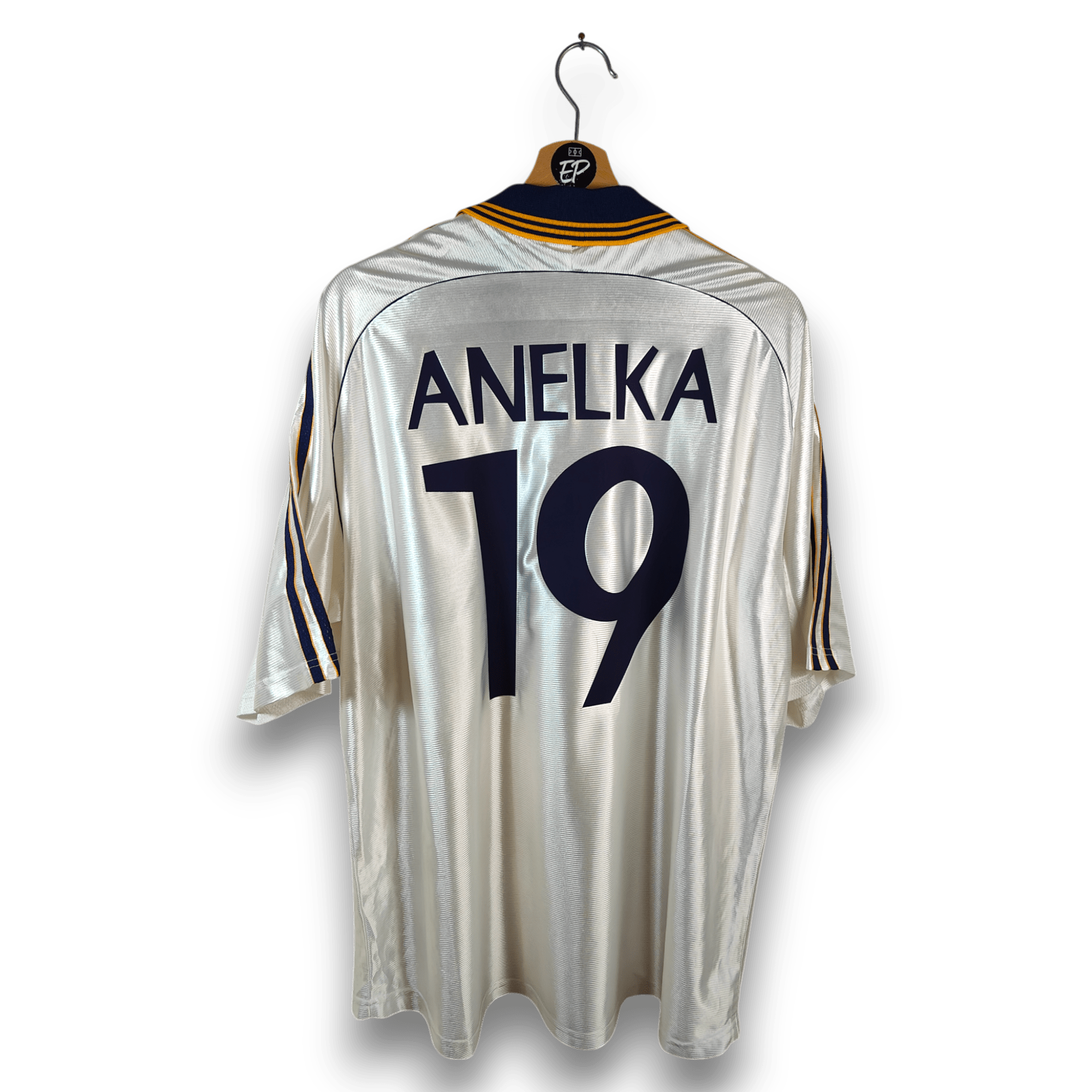 1998 - 00 Real Madrid Home Shirt Anelka 19 - 8.5/10 - (XL) - Eternal Pitch