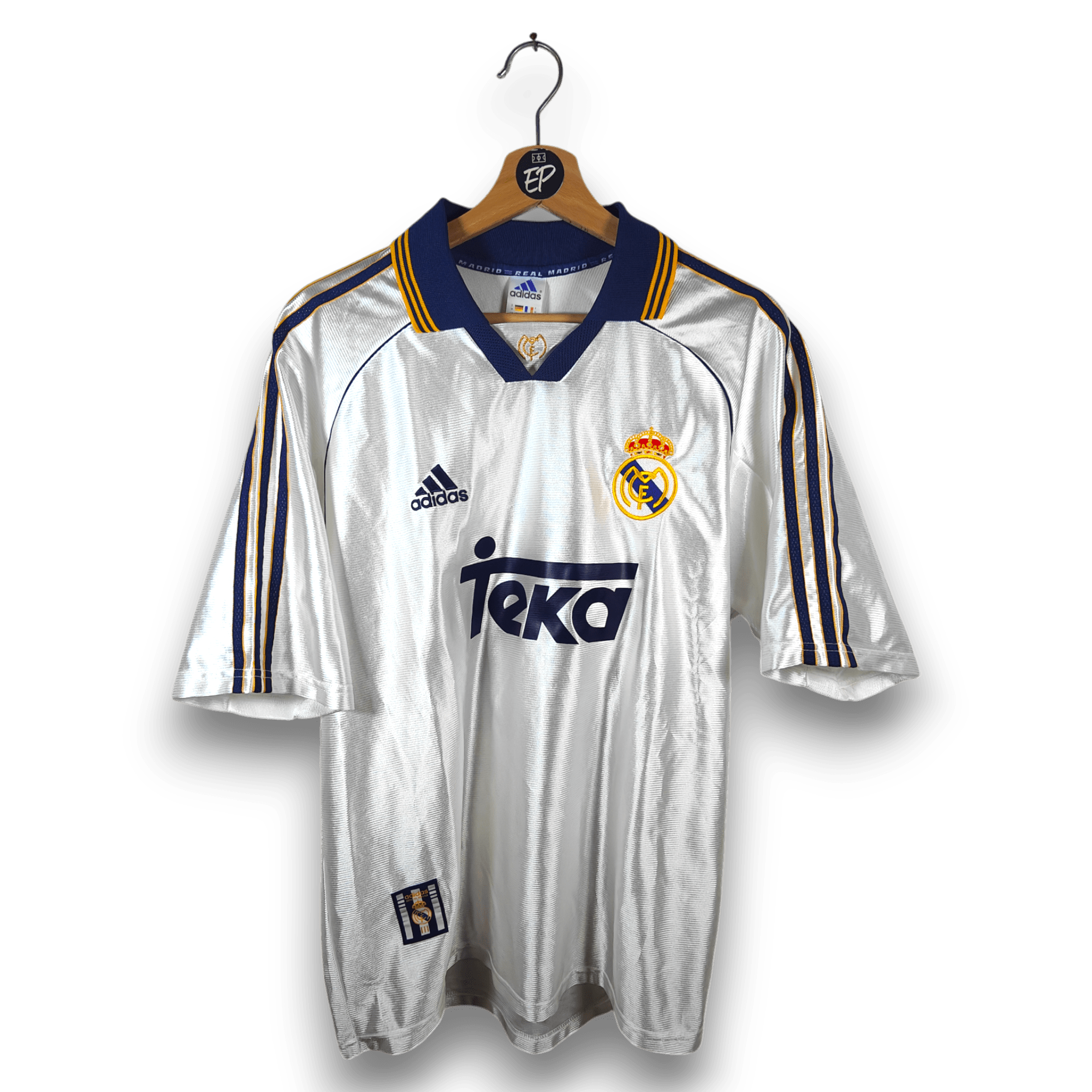 1998 - 00 Real Madrid Home Shirt Mijatovic 8 - 8.5/10 - (M) - Eternal Pitch