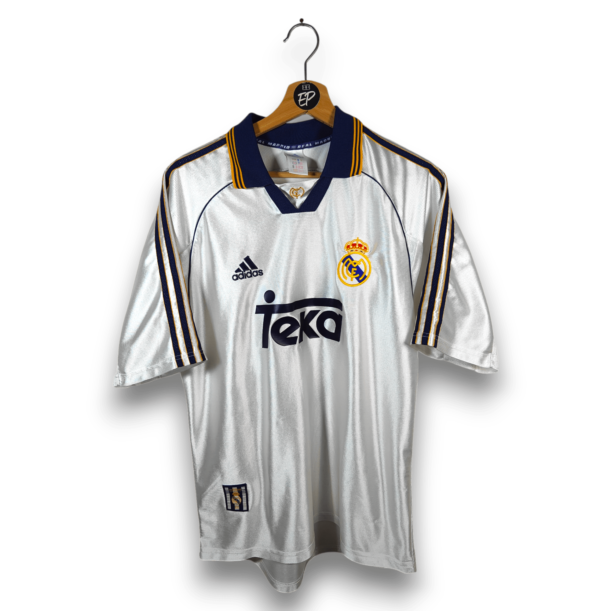 1998 - 00 Real Madrid Home Shirt Roberto Carlos 3 - 8/10 - (M) - Eternal Pitch