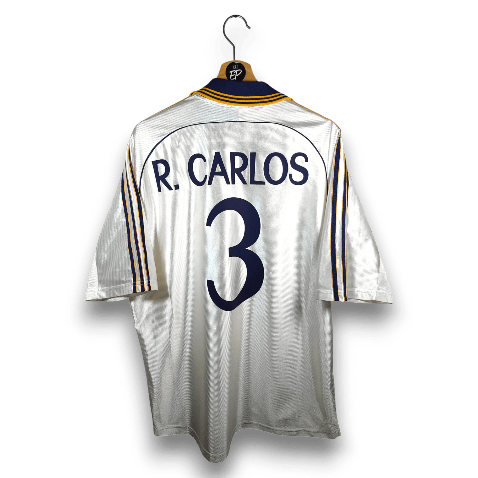 1998 - 00 Real Madrid Home Shirt Roberto Carlos 3 - 8.5/10 - (L) - Eternal Pitch