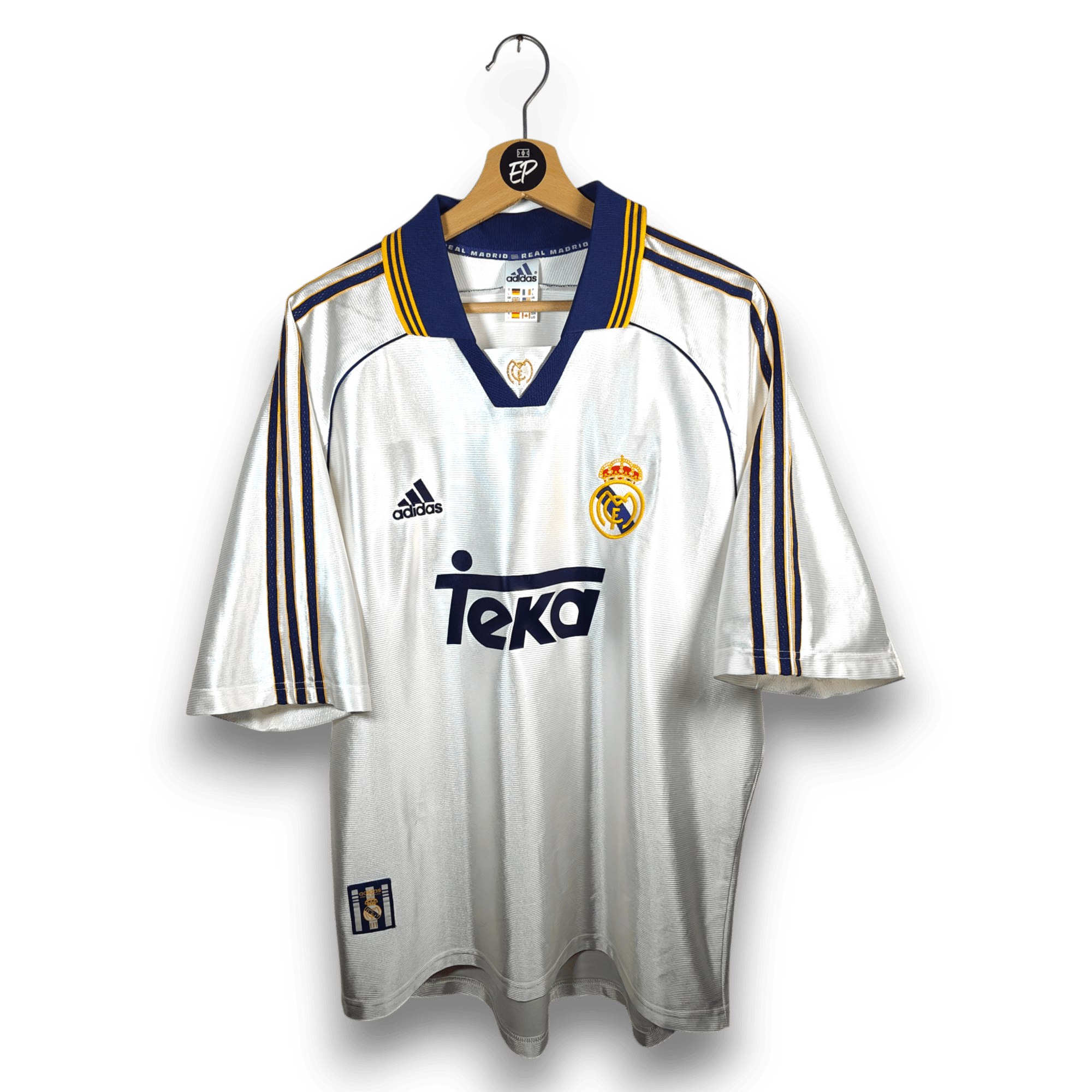 1998 - 00 Real Madrid Home Shirt Roberto Carlos 3 - 8.5/10 - (L) - Eternal Pitch
