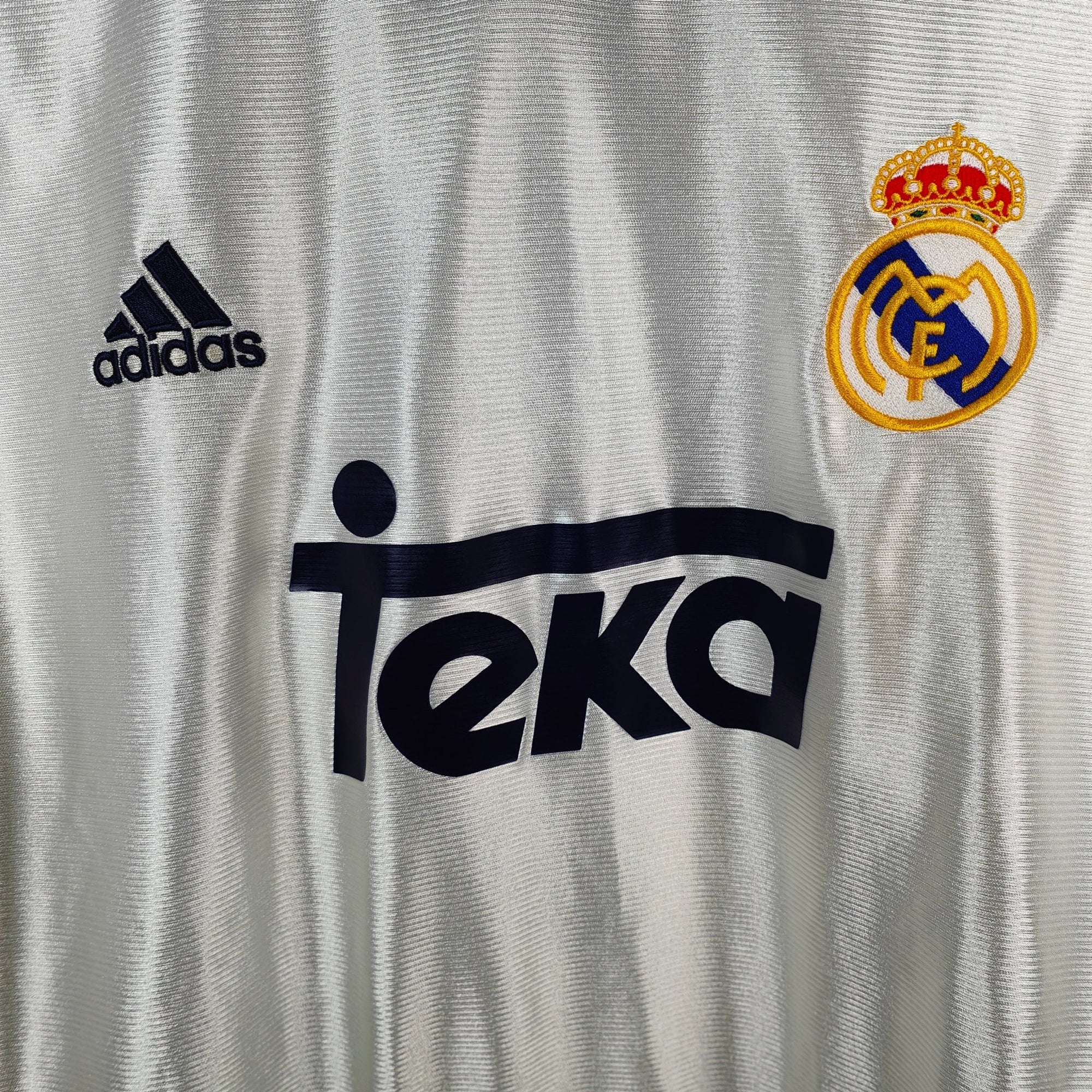 1998 - 00 Real Madrid Home Shirt Suker 9 - 9/10 - (XL) - Eternal Pitch