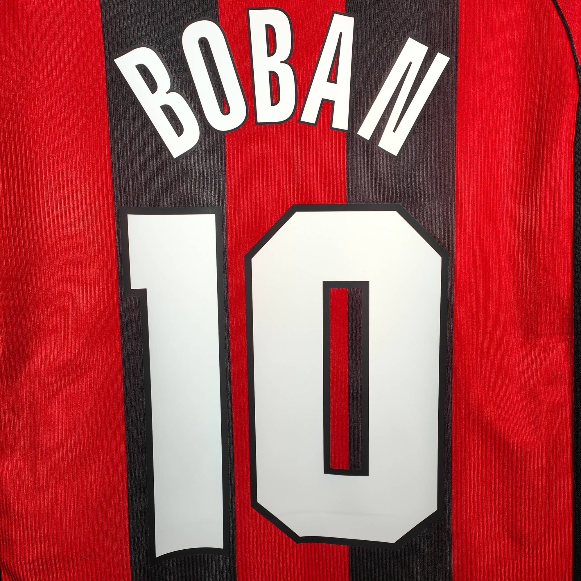 1998 - 99 AC Milan Home Shirt Boban 10 - 9/10 - (XL) - Eternal Pitch