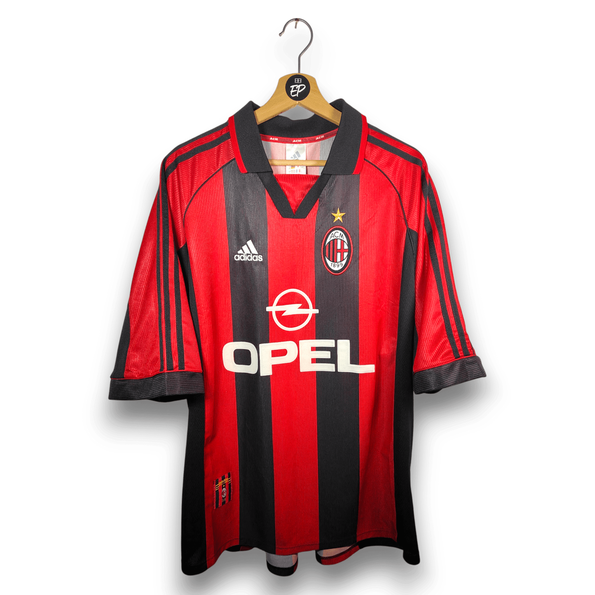 1998 - 99 AC Milan Home Shirt Boban 10 - 9/10 - (XL) - Eternal Pitch