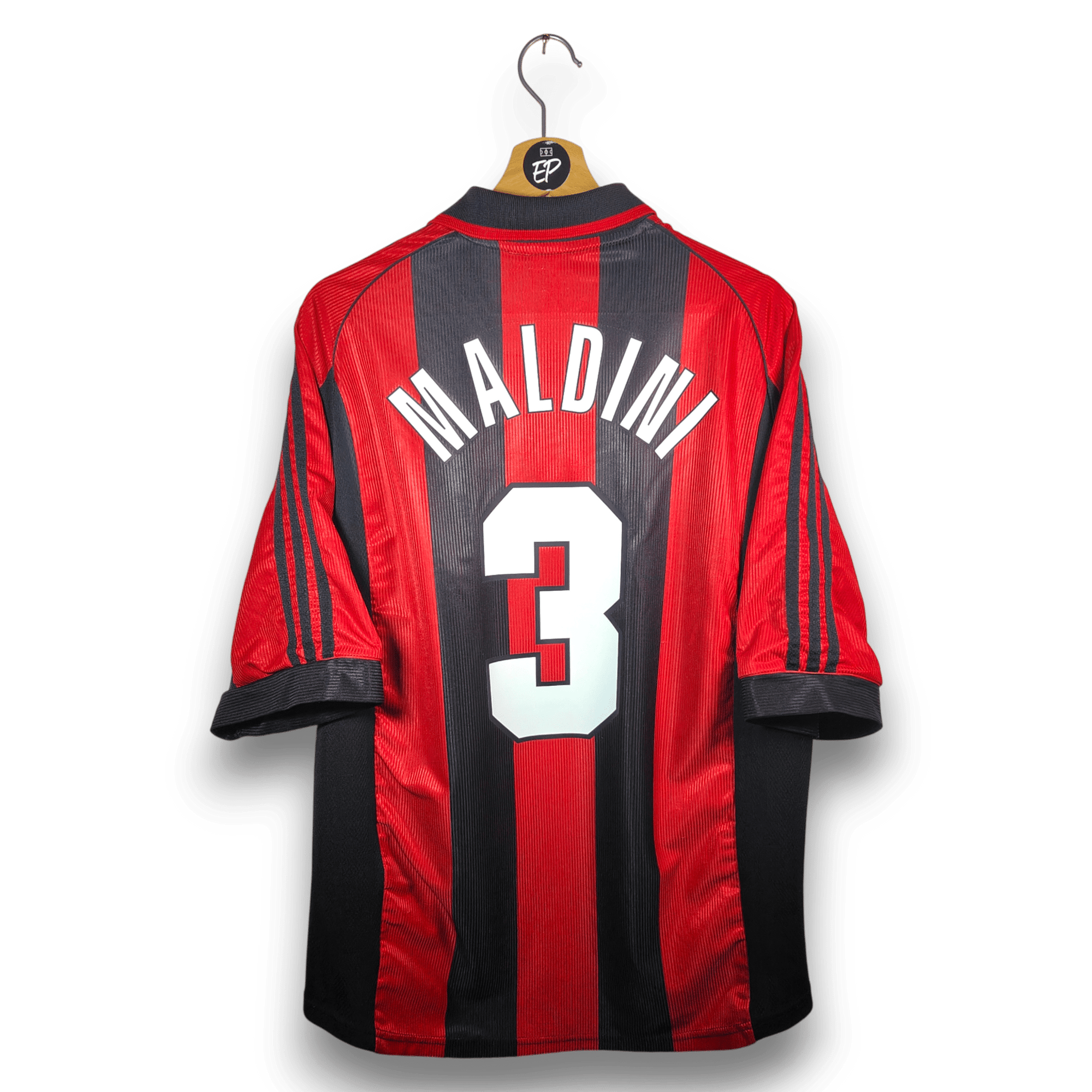 1998 - 99 AC Milan Home Shirt Maldini 3 - 7.5/10 - (XL) - Eternal Pitch