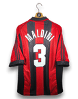 1998 - 99 AC Milan Home Shirt Maldini 3 - 7.5/10 - (XL) - Eternal Pitch