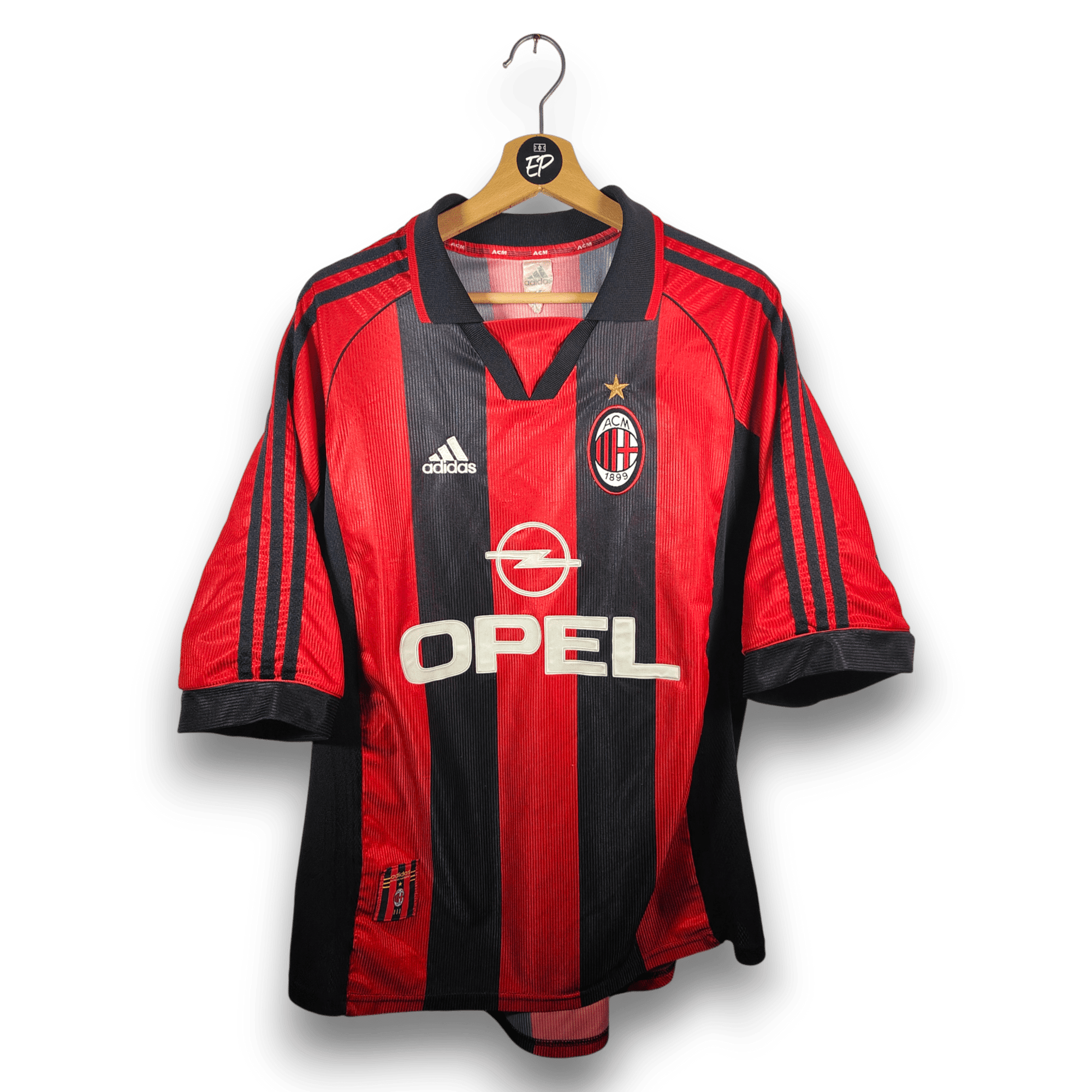 1998 - 99 AC Milan Home Shirt Maldini 3 - 7.5/10 - (XL) - Eternal Pitch