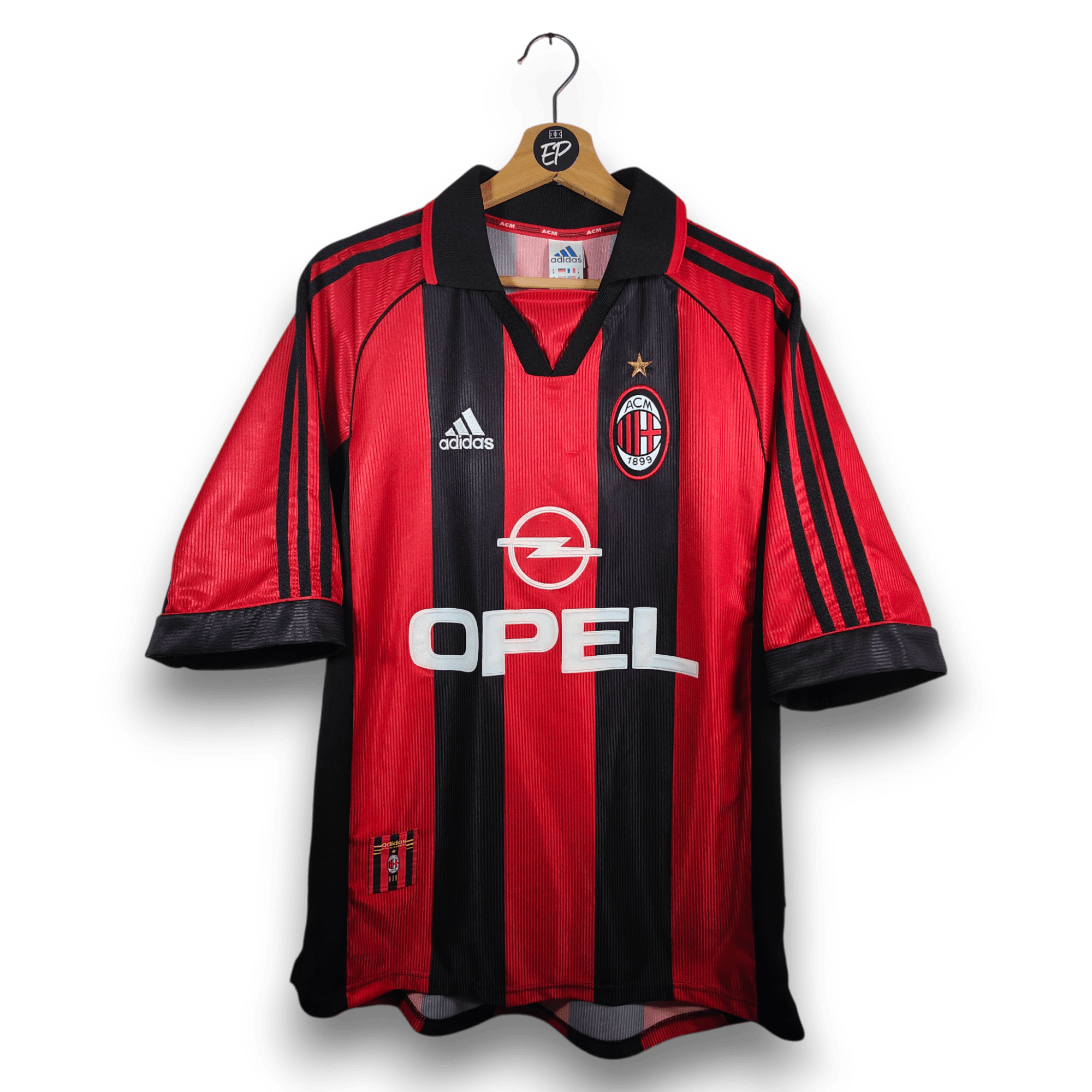 1998 - 99 AC Milan Home Shirt Maldini 3 - 8/10 - (M) - Eternal Pitch