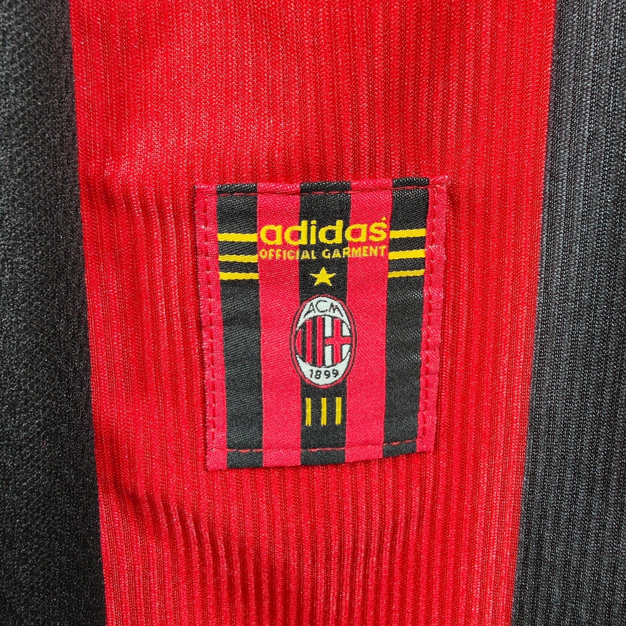 1998 - 99 AC Milan Home Shirt Maldini 3 - 8/10 - (M) - Eternal Pitch