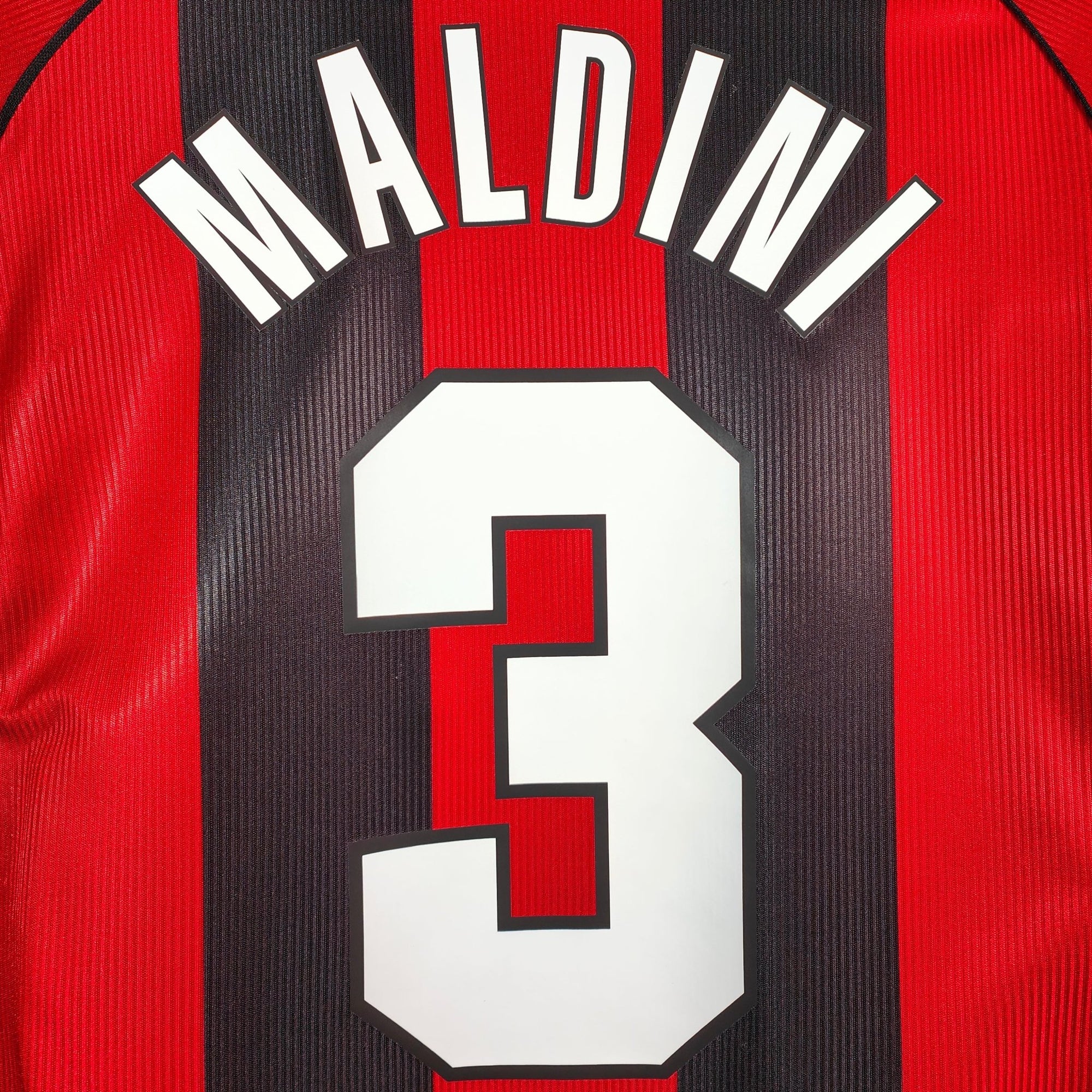 1998 - 99 AC Milan Home Shirt Maldini 3 - 8/10 - (M) - Eternal Pitch
