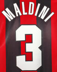 1998 - 99 AC Milan Home Shirt Maldini 3 - 8/10 - (M) - Eternal Pitch