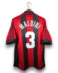 1998 - 99 AC Milan Home Shirt Maldini 3 - 8.5/10 - (S) - Eternal Pitch