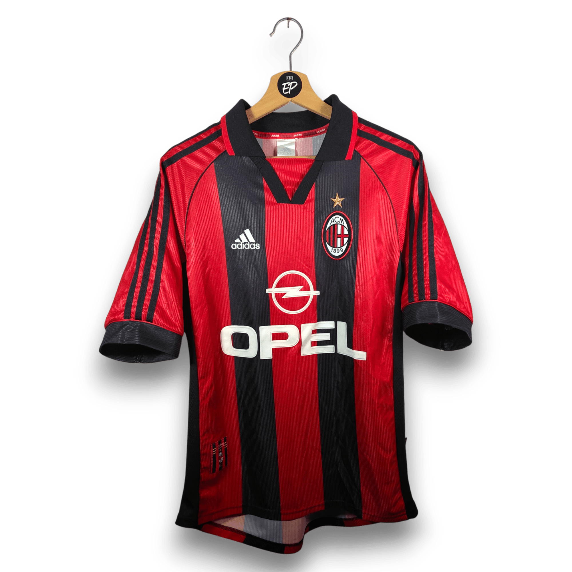 1998 - 99 AC Milan Home Shirt Maldini 3 - 8.5/10 - (S) - Eternal Pitch