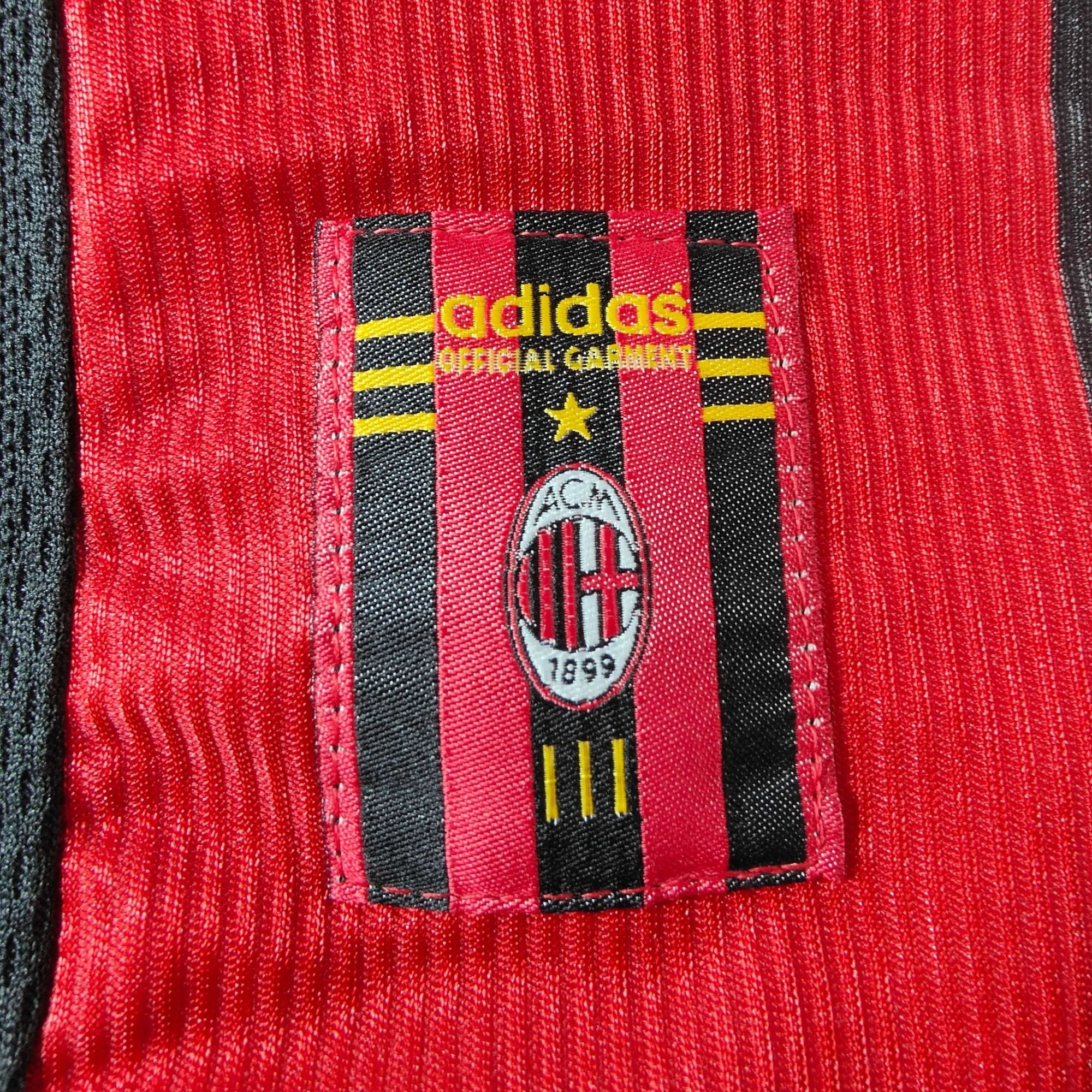 1998 - 99 AC Milan Home Shirt Maldini 3 - 8.5/10 - (S) - Eternal Pitch