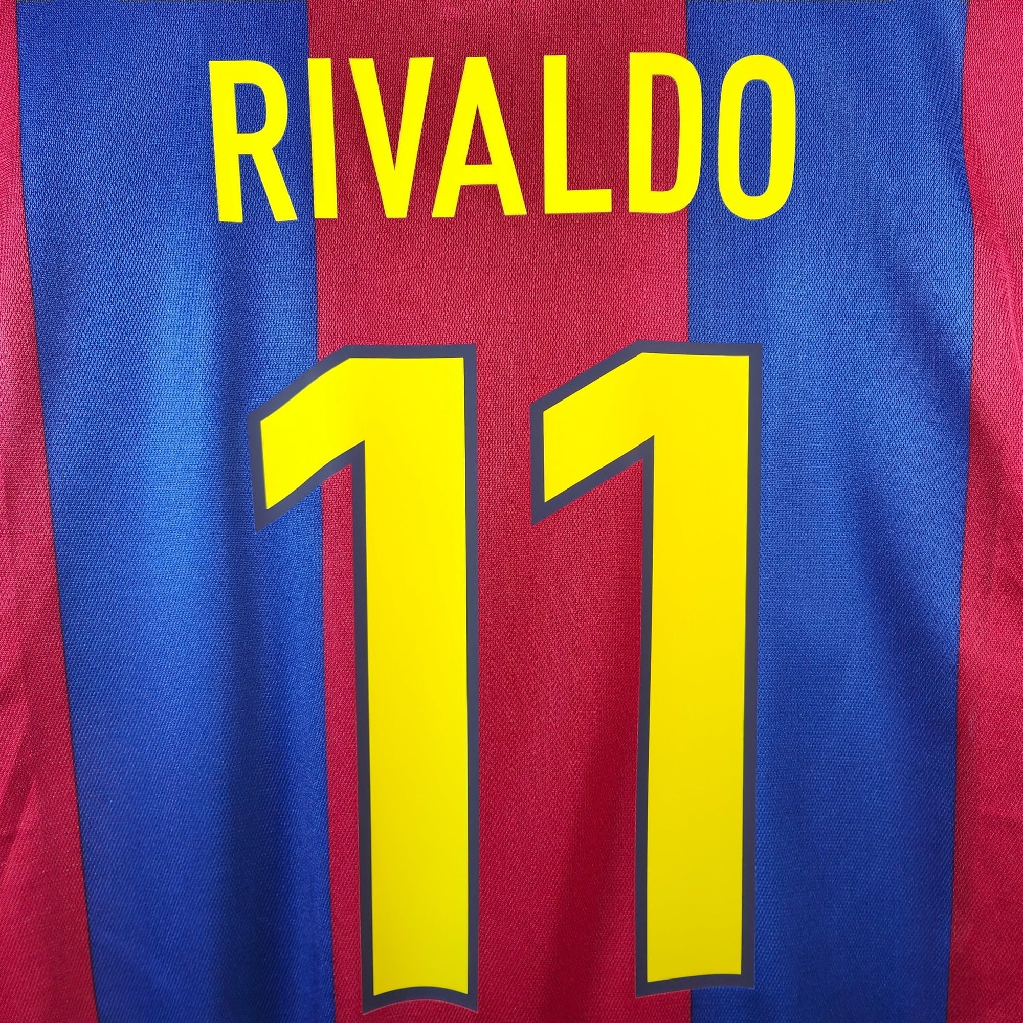 1998 - 99 FC Barcelona Home Shirt Rivaldo 11 - 9/10 - (M) - Eternal Pitch