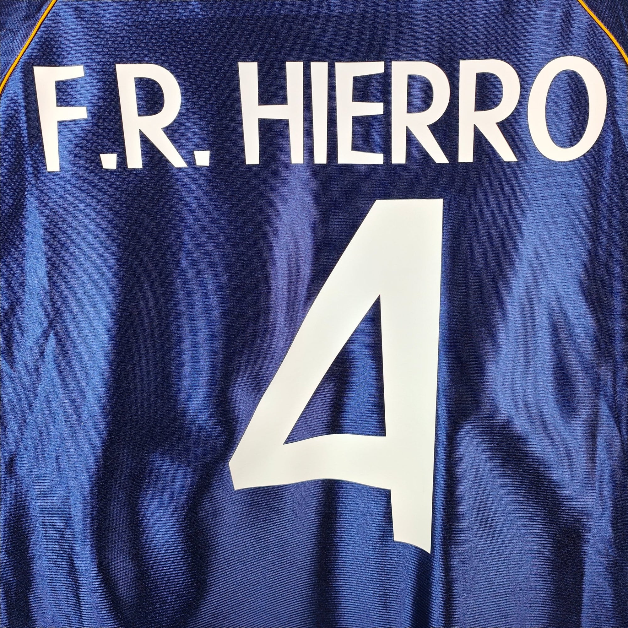 1998 - 99 Real Madrid Third Shirt Hierro 4 - 9/10 - (L) - Eternal Pitch