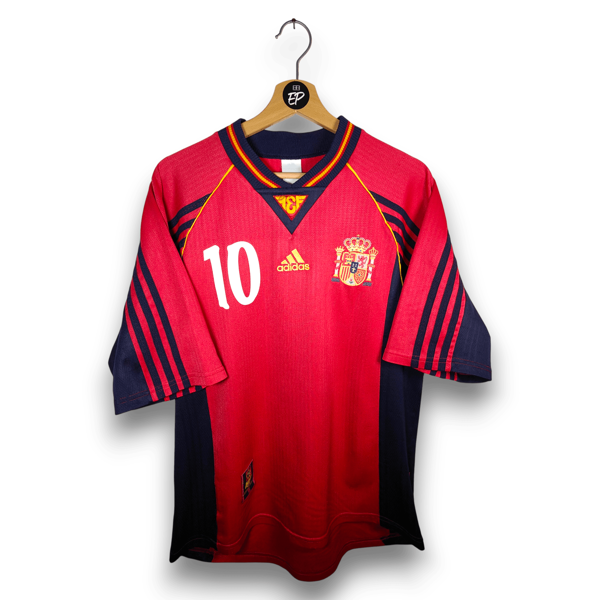 1998 - 99 Spain Home Shirt Raul 10 - 7/10 - (L) - Eternal Pitch